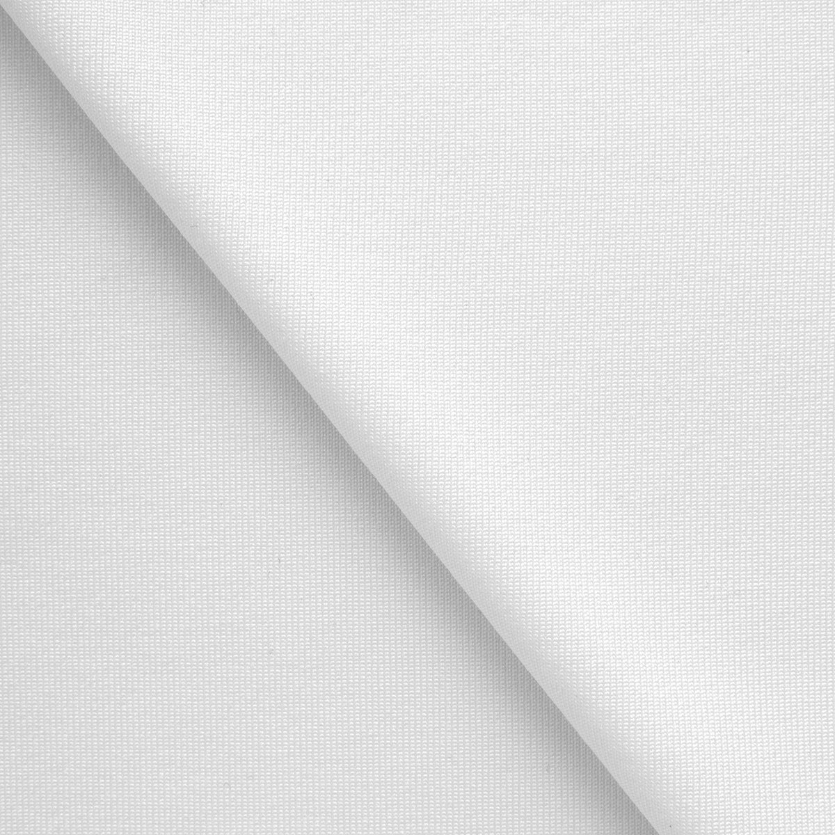 POLYESTER SINGLE JERSEY FABRIC WITH ELASTANE - WHITE - 150 GSM