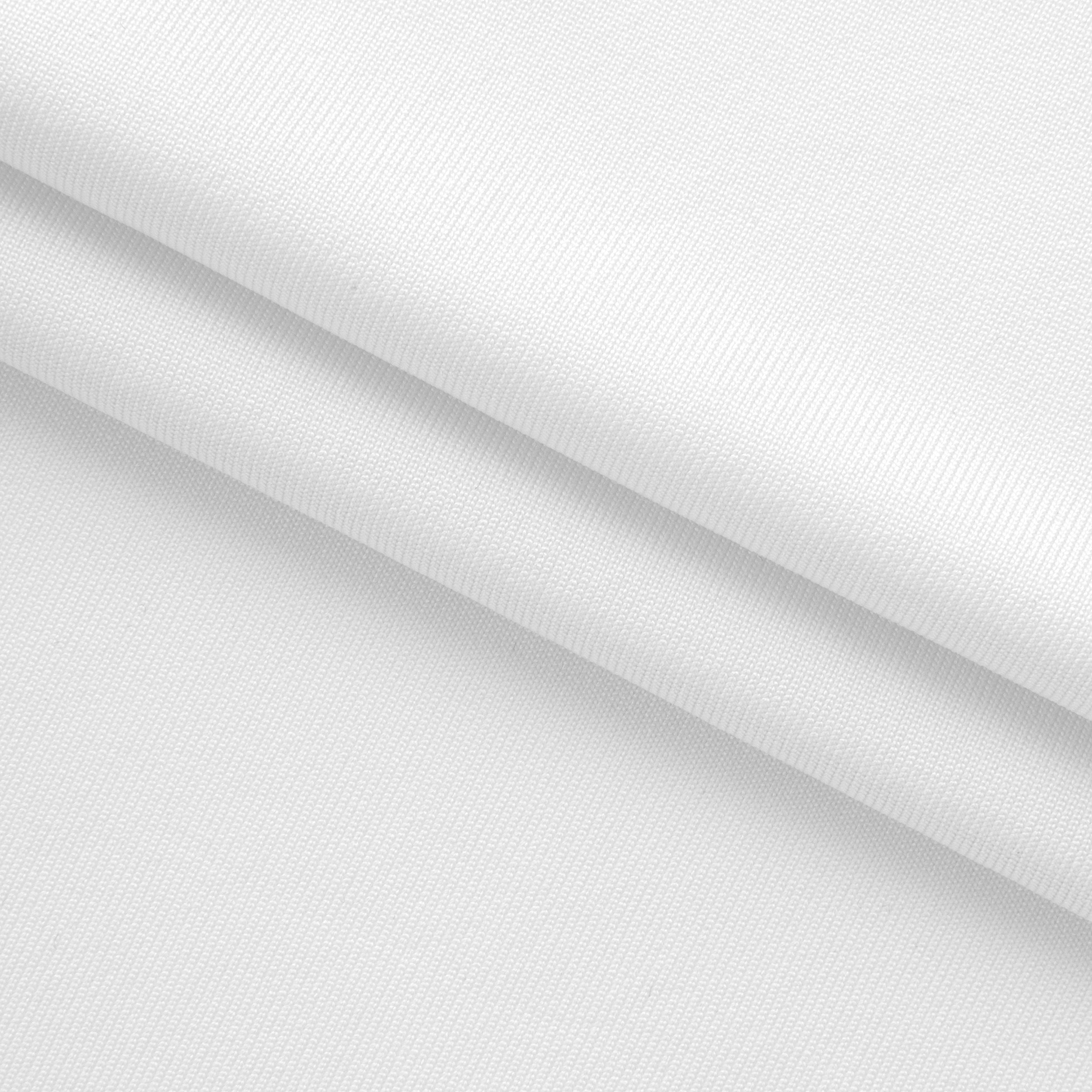 POLYESTER SINGLE JERSEY FABRIC WITH ELASTANE - WHITE - 150 GSM