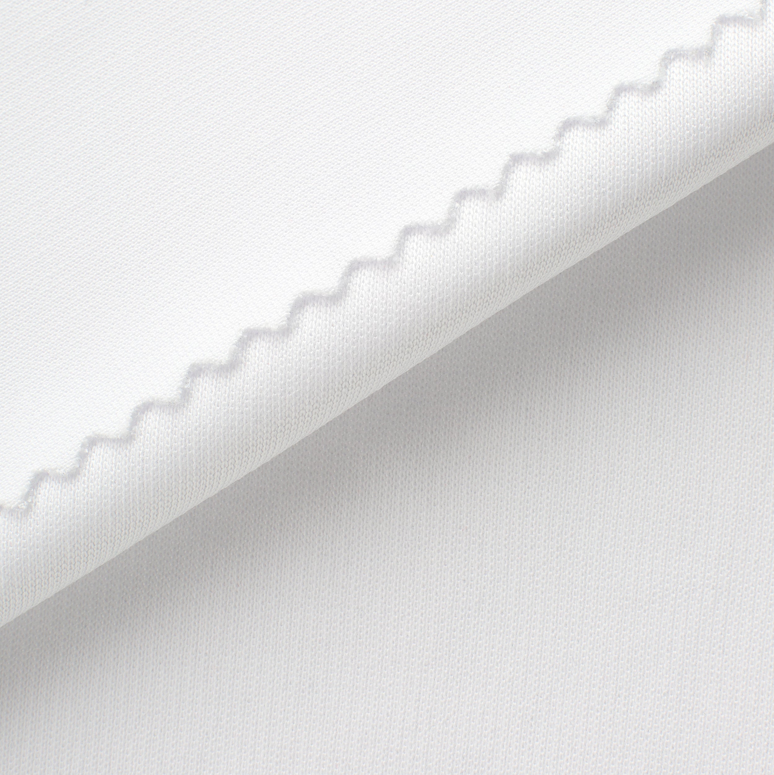 POLYESTER SINGLE JERSEY FABRIC - WHITE - 220 GSM