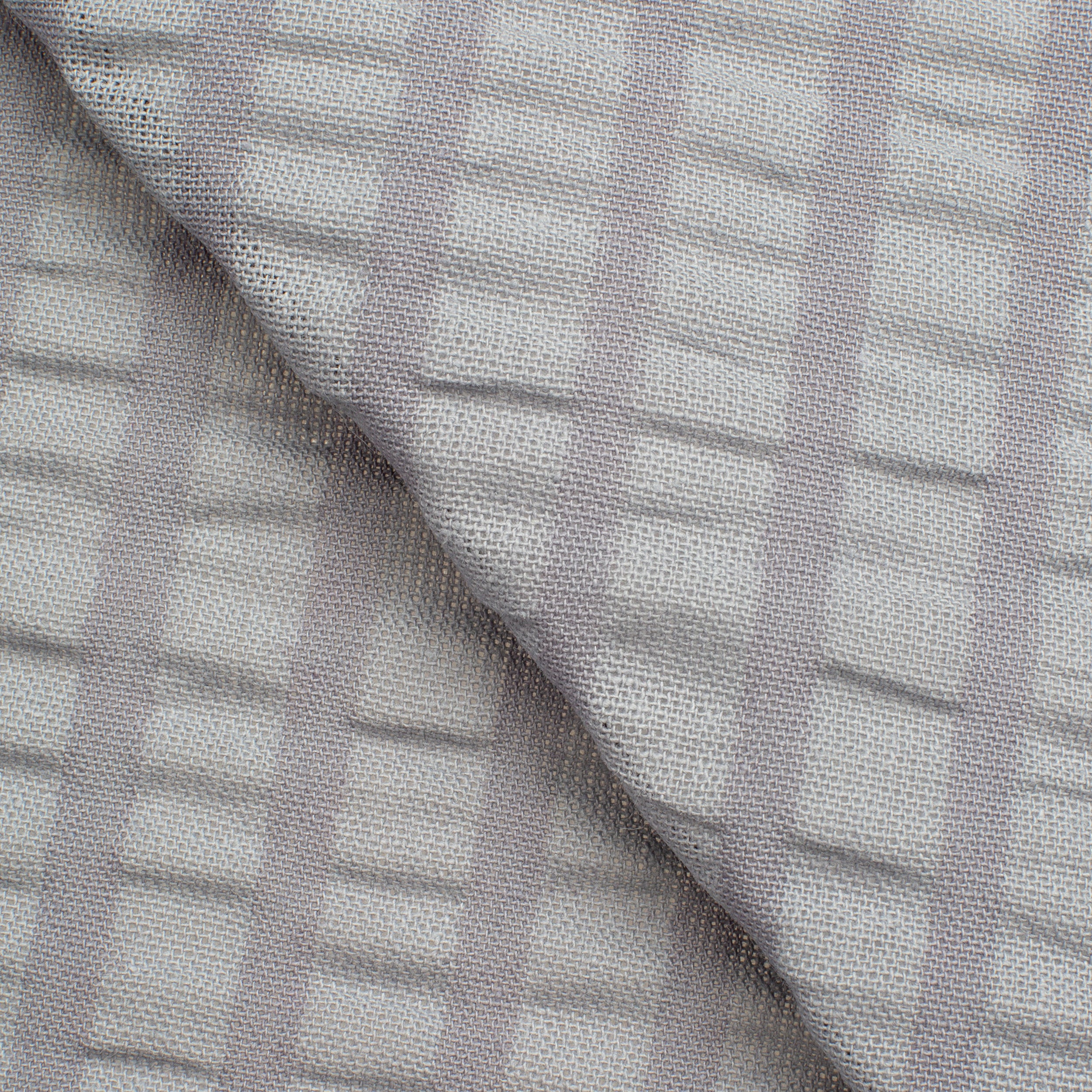 COTTON WAFFLE POPLIN FABRIC - LIGHT GREY - 160 GSM