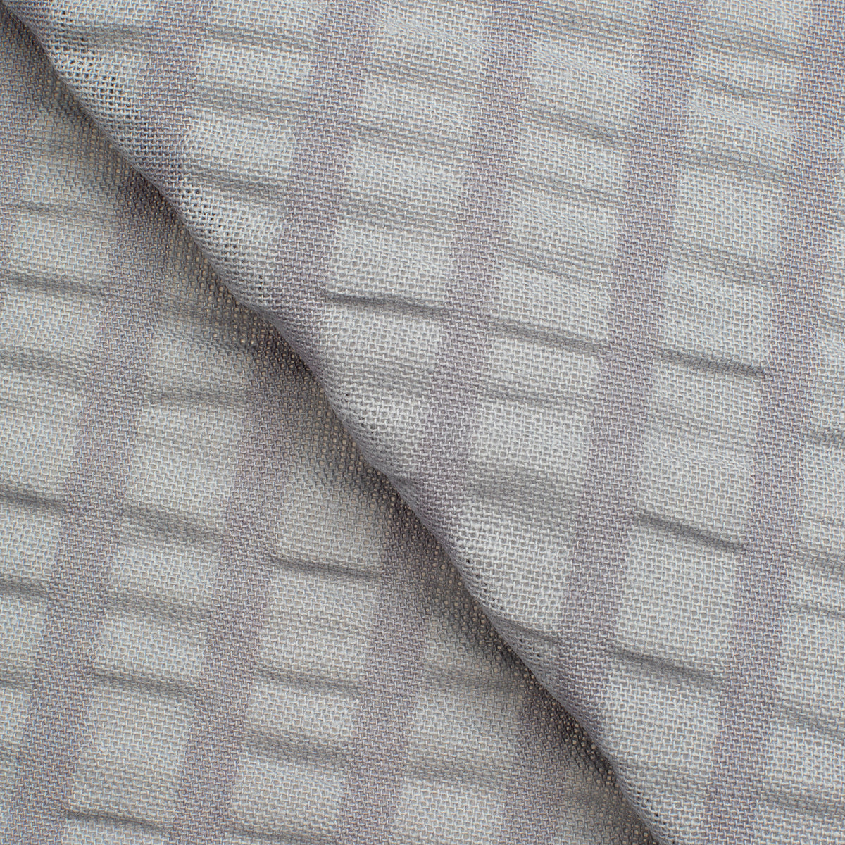 COTTON WAFFLE POPLIN FABRIC - LIGHT GREY - 160 GSM