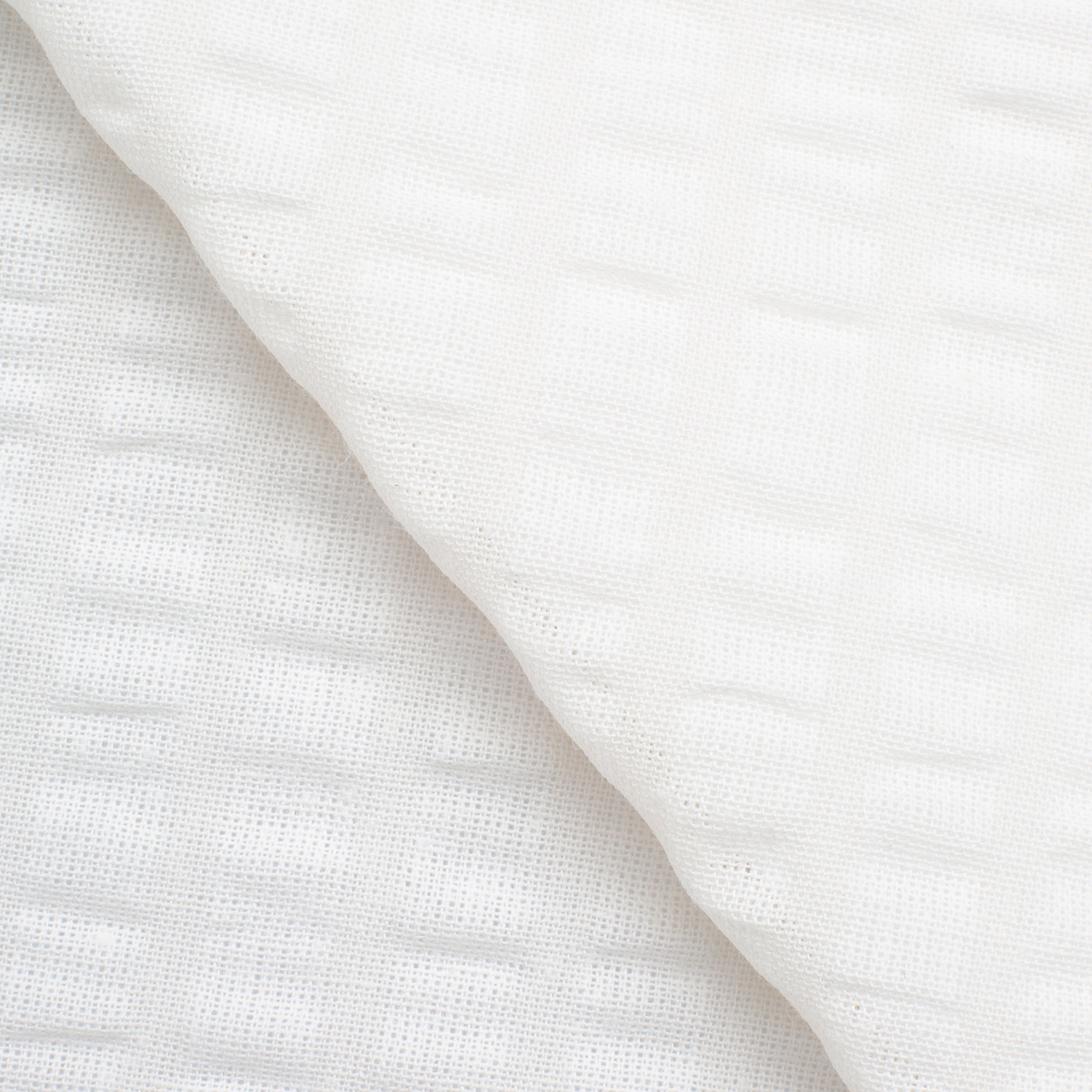 COTTON WAFFLE POPLIN FABRIC - ECRU - 160 GSM