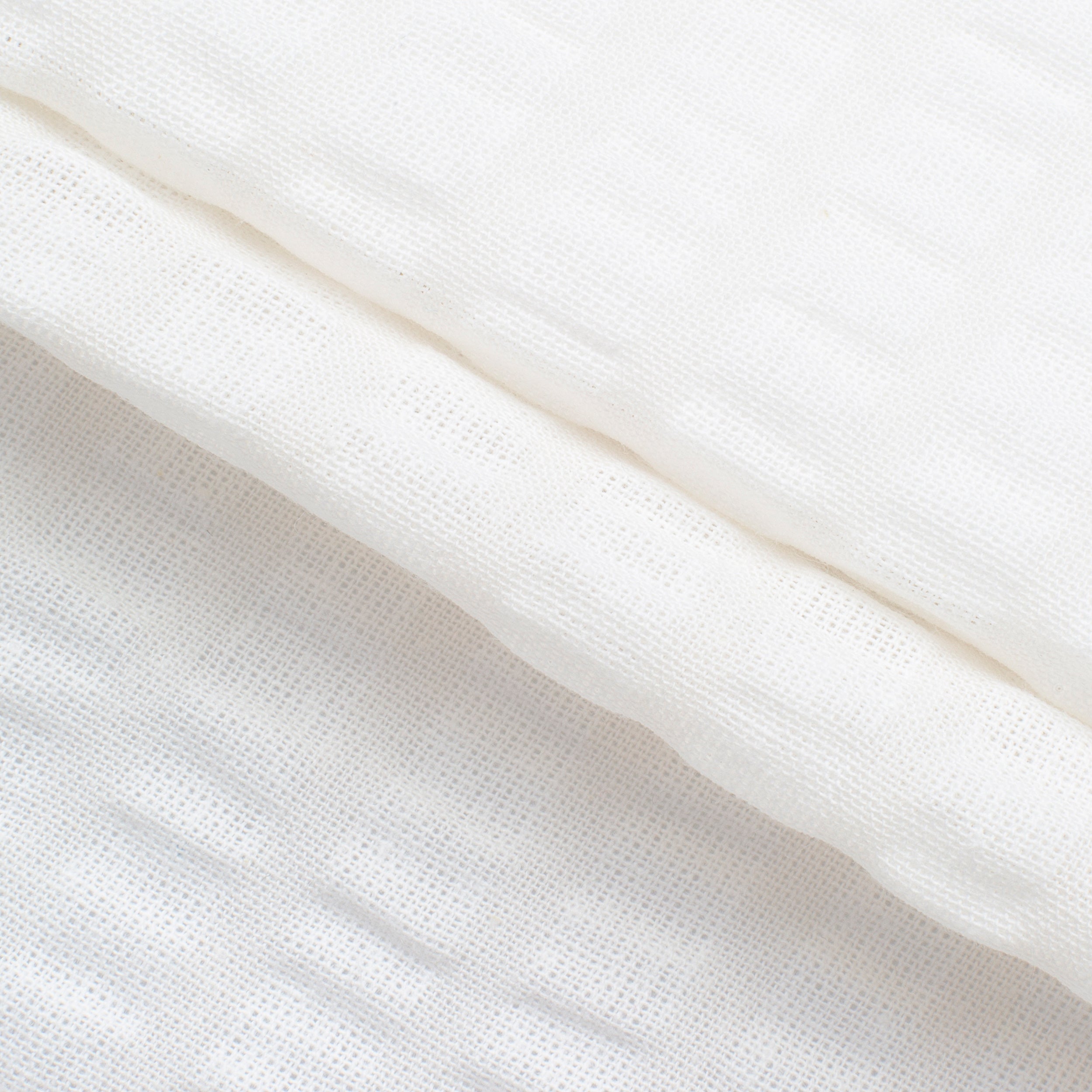 COTTON WAFFLE POPLIN FABRIC - ECRU - 160 GSM
