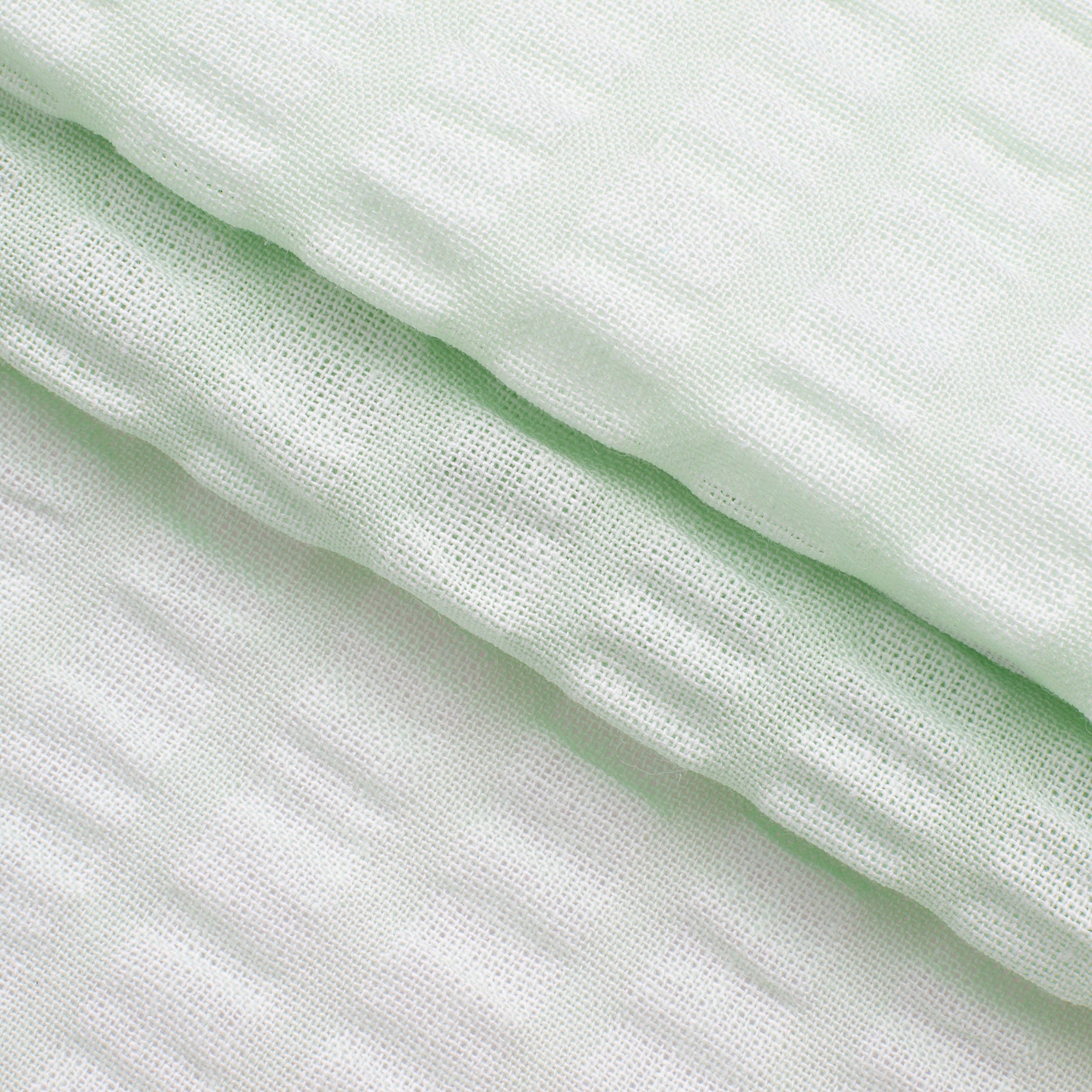 COTTON WAFFLE POPLIN FABRIC - CELADON GREEN - 160 GSM