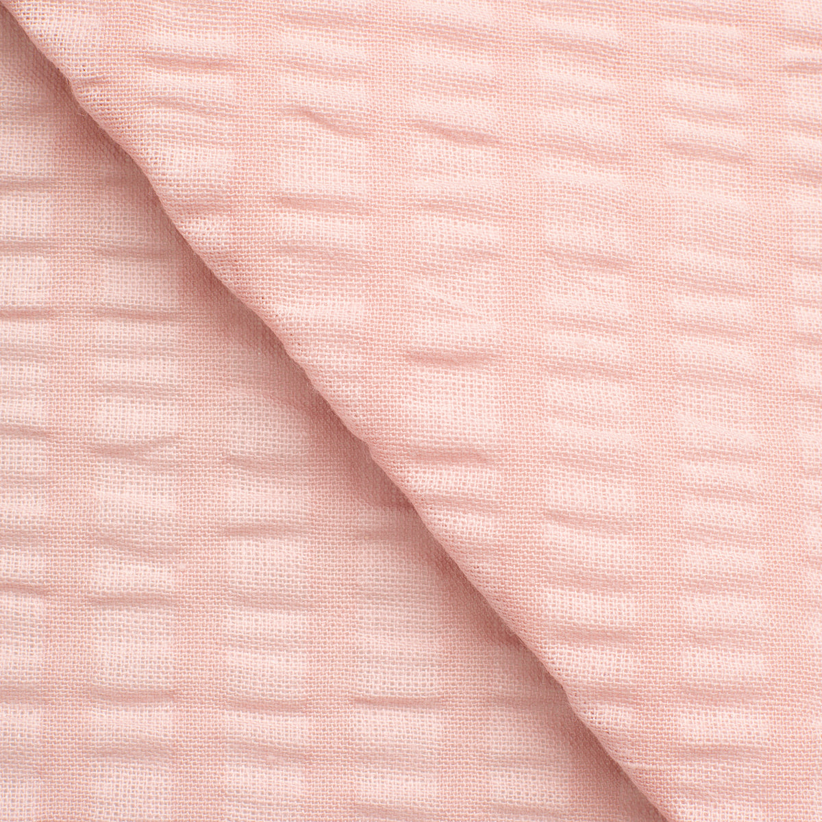 COTTON WAFFLE POPLIN FABRIC - PINK - 160 GSM