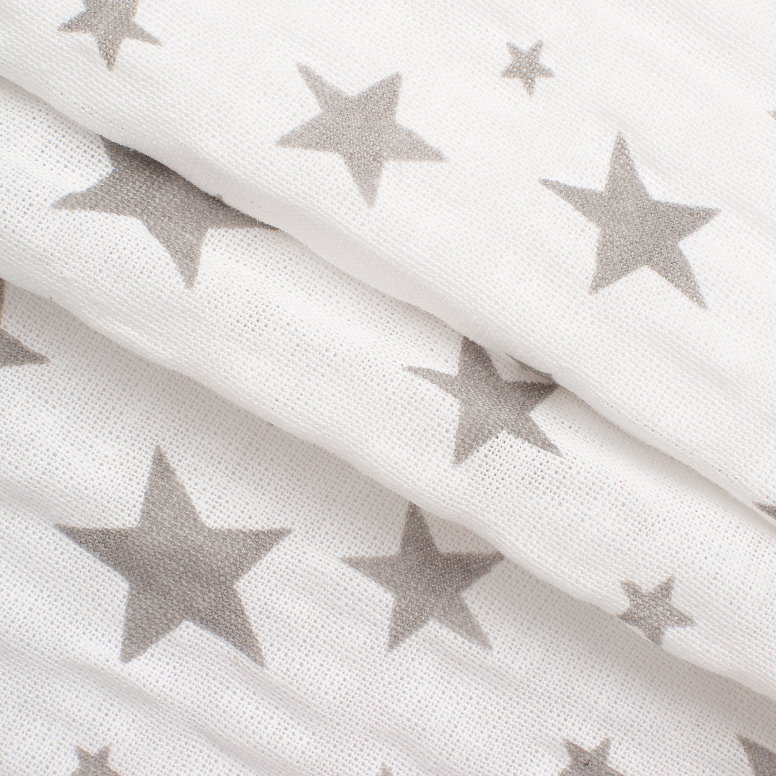 PRINTED COTTON POPLIN FABRIC - STARS PRINT - 160 GSM