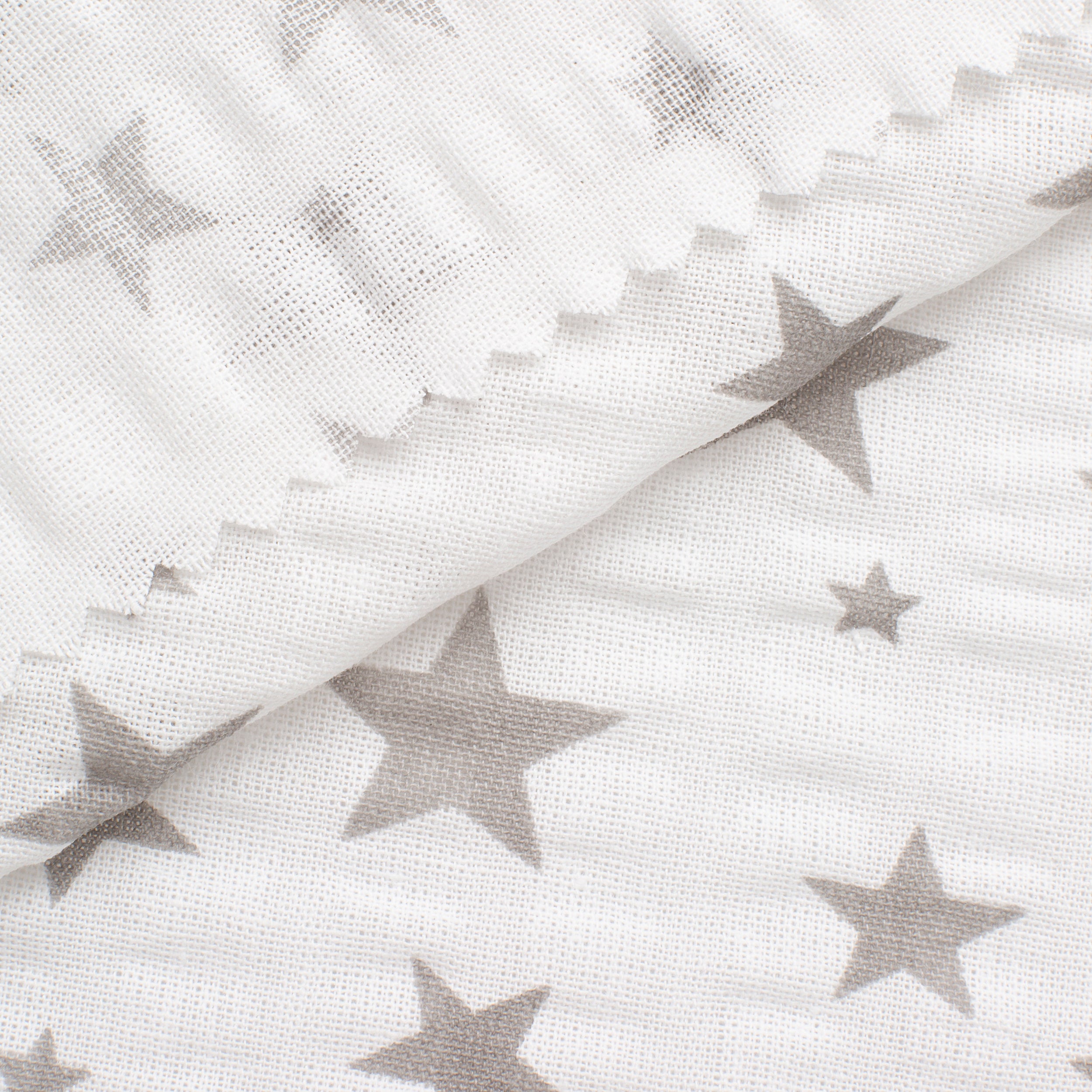 PRINTED COTTON POPLIN FABRIC - STARS PRINT - 160 GSM