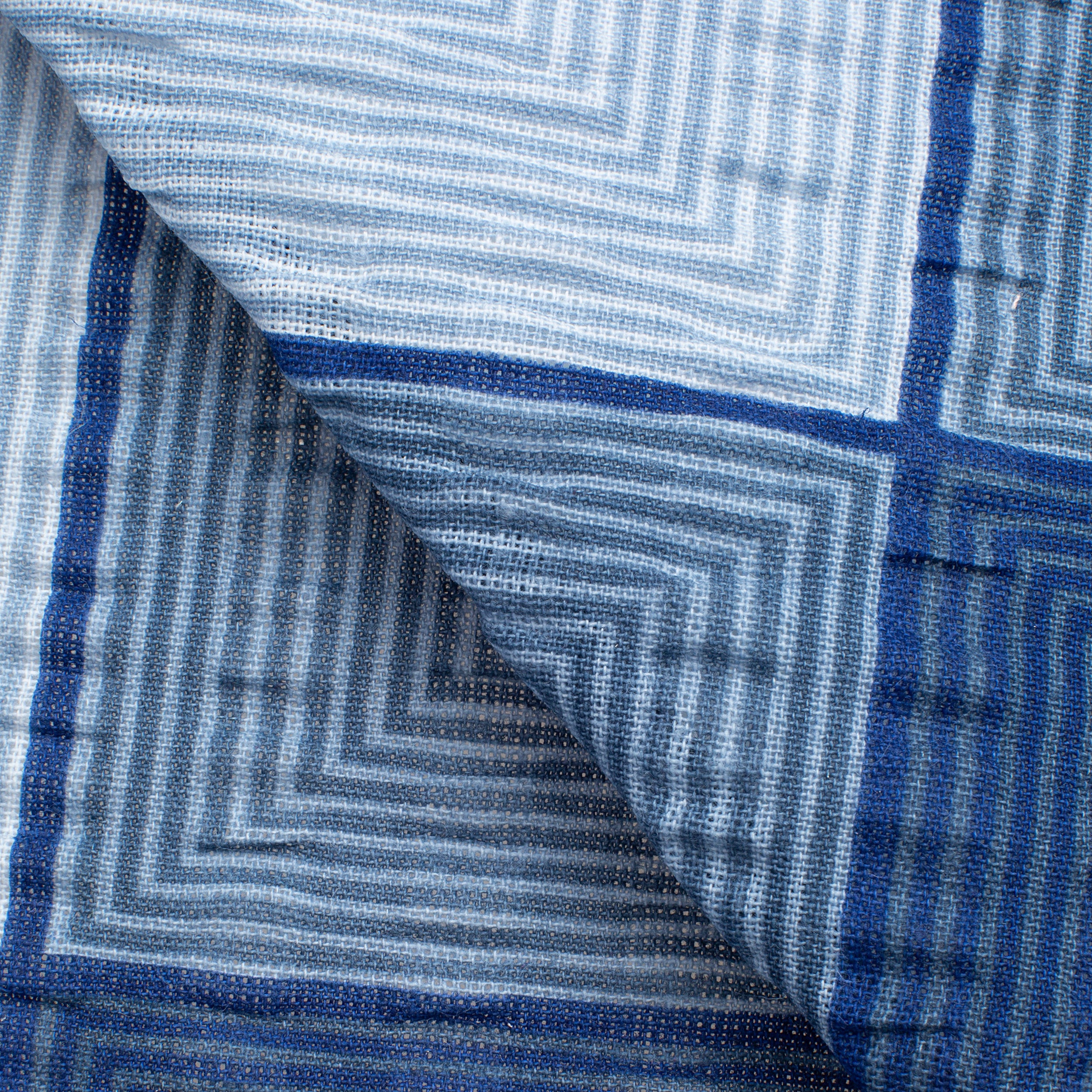 4.2 OZ COTTON POPLIN - PRINTED - BLUE/GREY/WHITE SQUARES