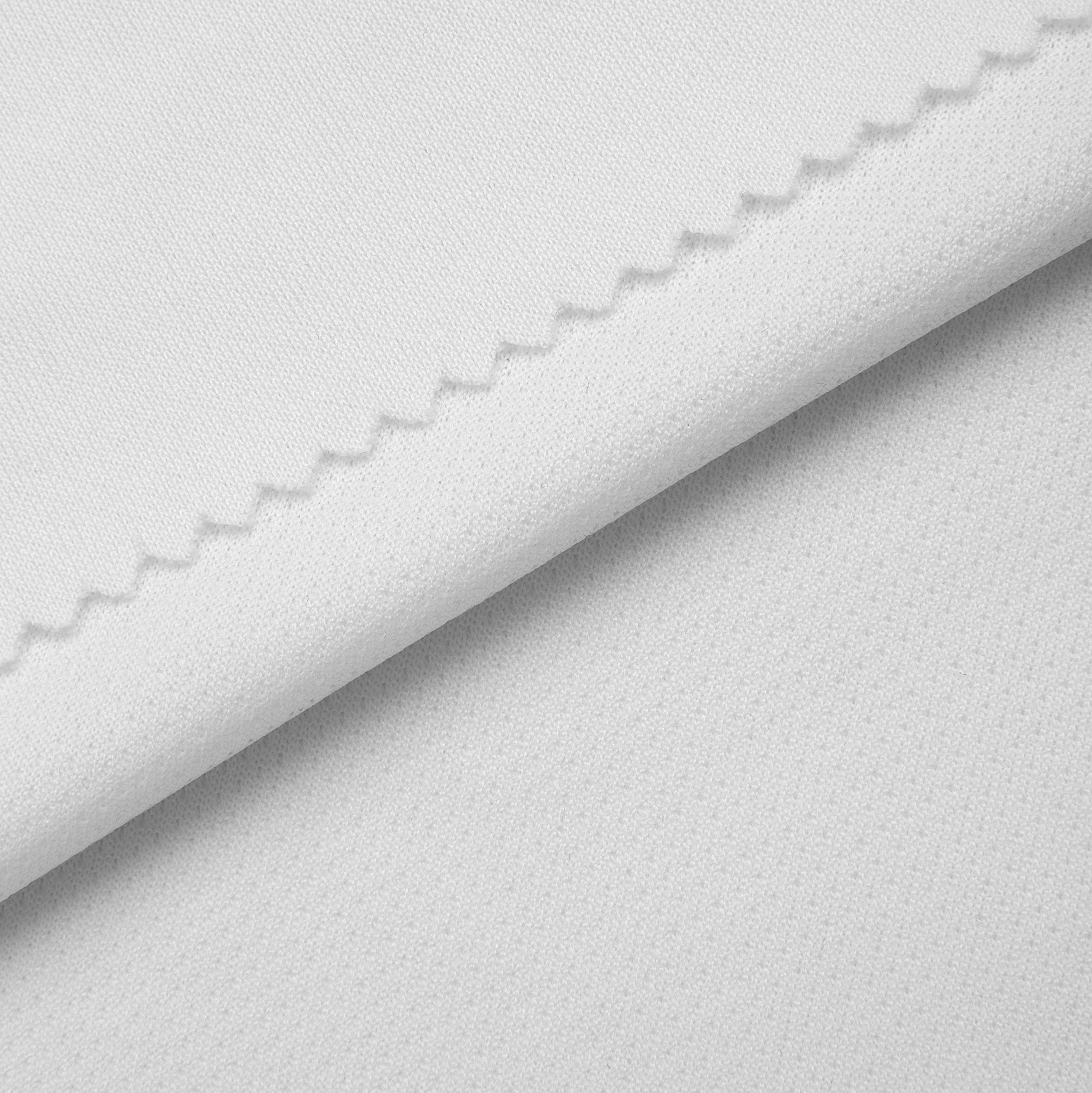 POLYESTER JACQUARD FABRIC - WHITE - 125 GSM