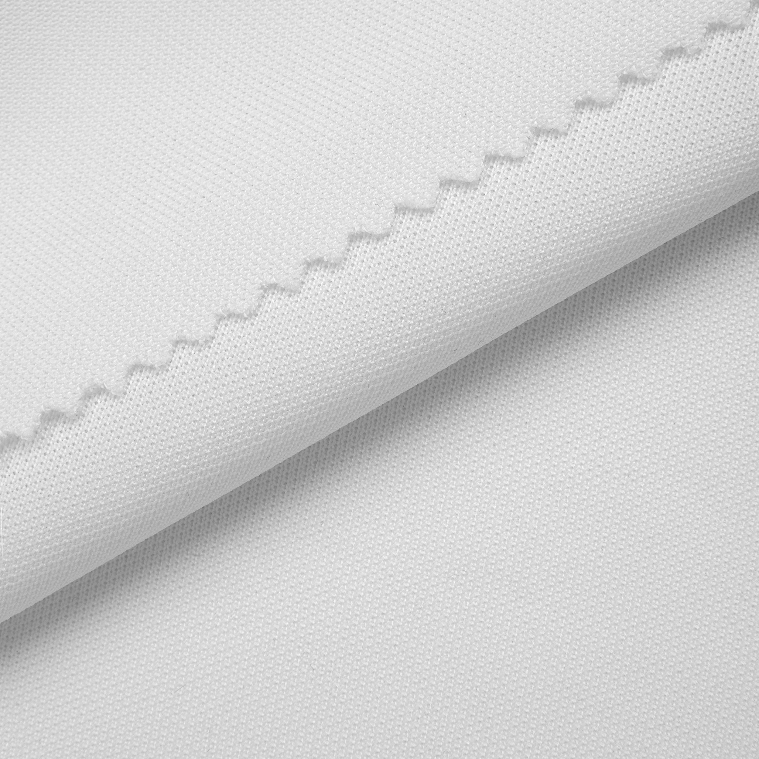 POLYESTER JACQUARD FABRIC - WHITE - 200 GSM