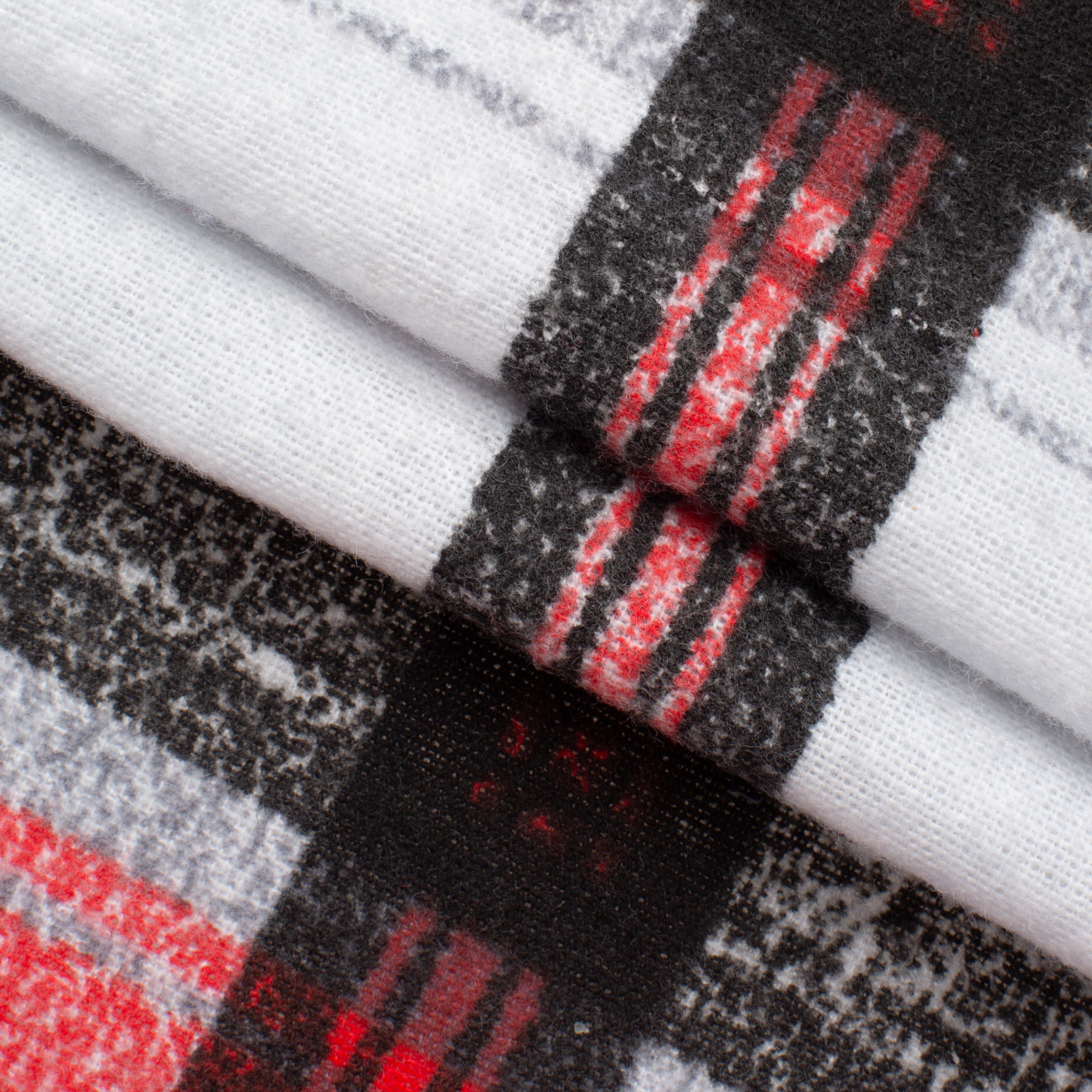 CHECKED COTTON FLANNEL FABRIC - RED CHECK - 160 GSM