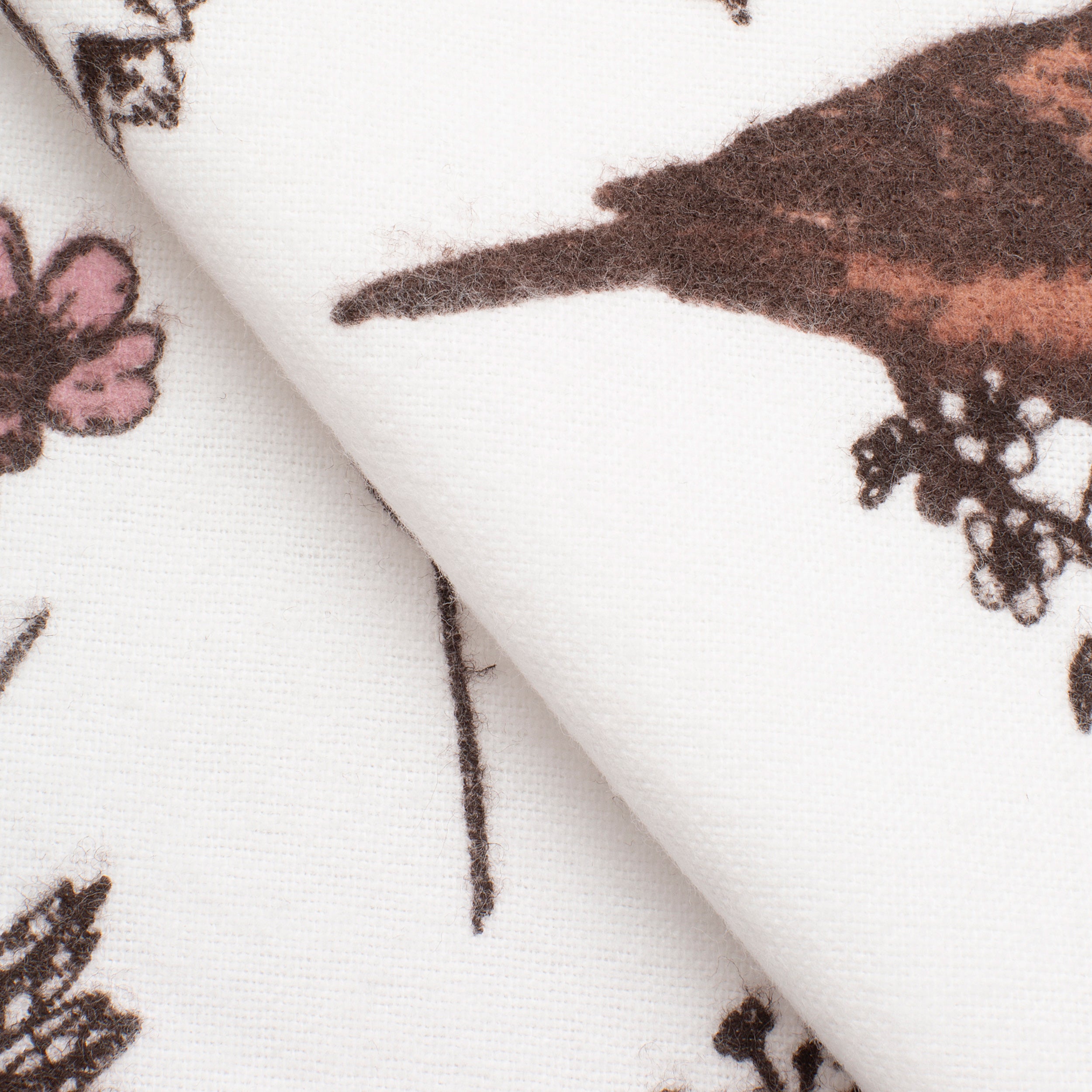 COTTON FLANNEL - PRINTED - MEADOW WHITE