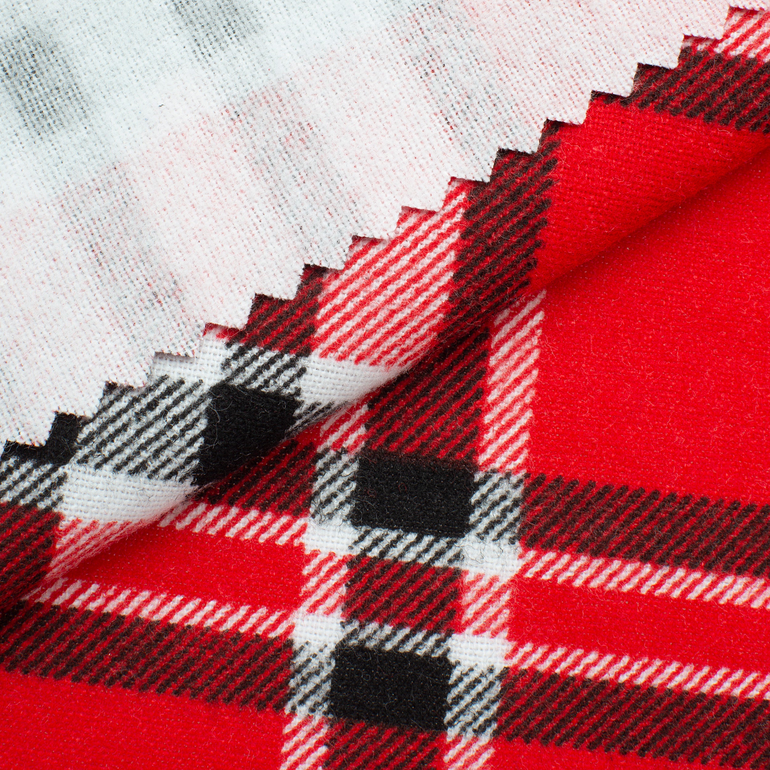 COTTON FLANNEL - RED PLAID