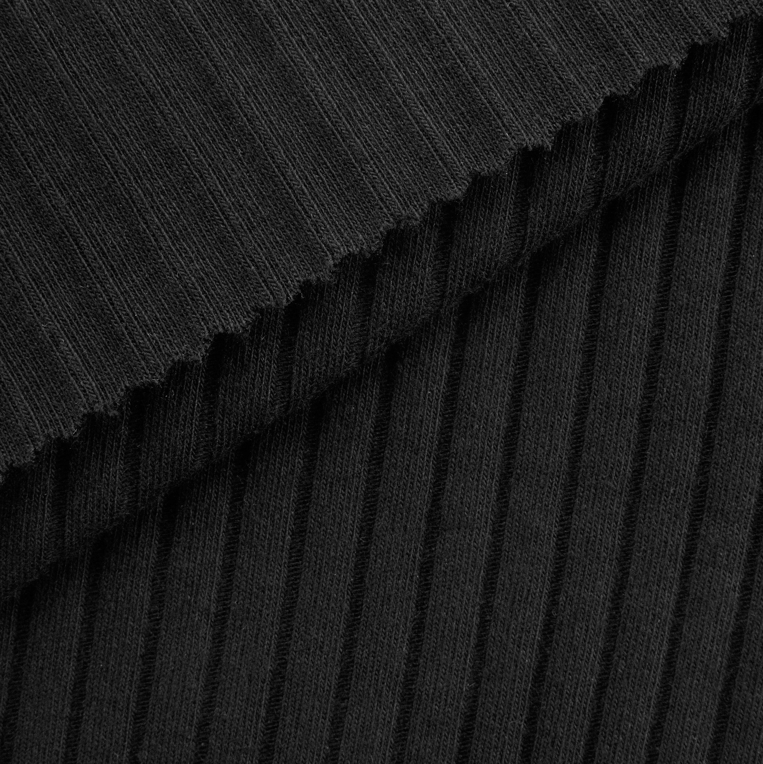 COTTON WIDE RIB - BLACK