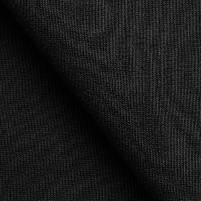 EXTRA HEAVY COTTON FRENCH TERRY FABRIC - BLACK - 580 GSM