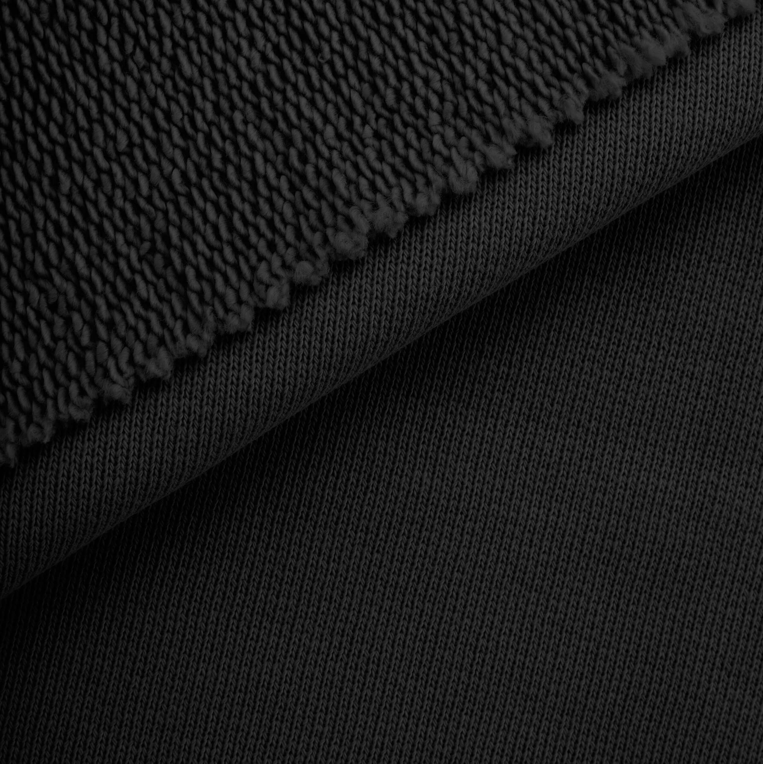 SUPER HEAVY COTTON FRENCH TERRY - BLACK