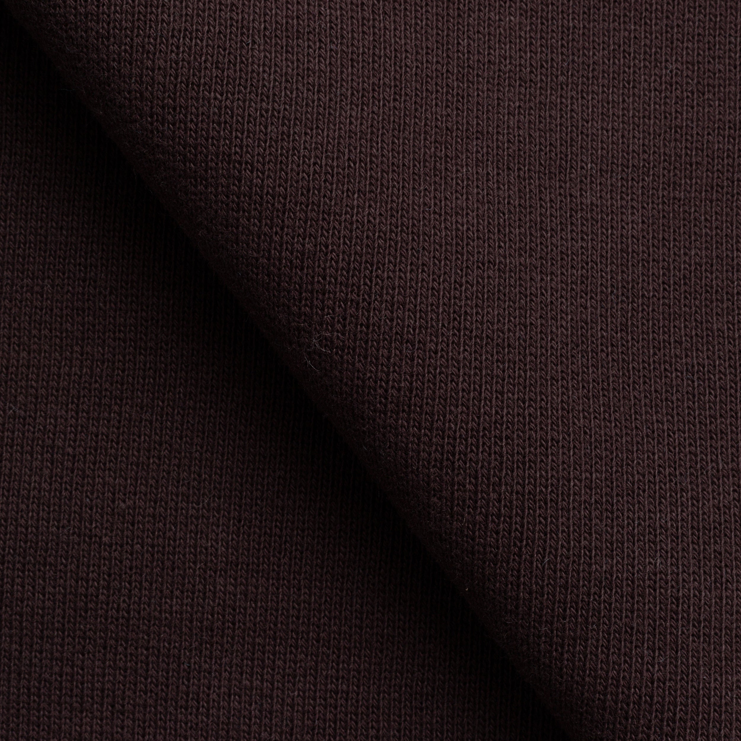 EXTRA HEAVY COTTON FRENCH TERRY FABRIC - BROWN - 580 GSM
