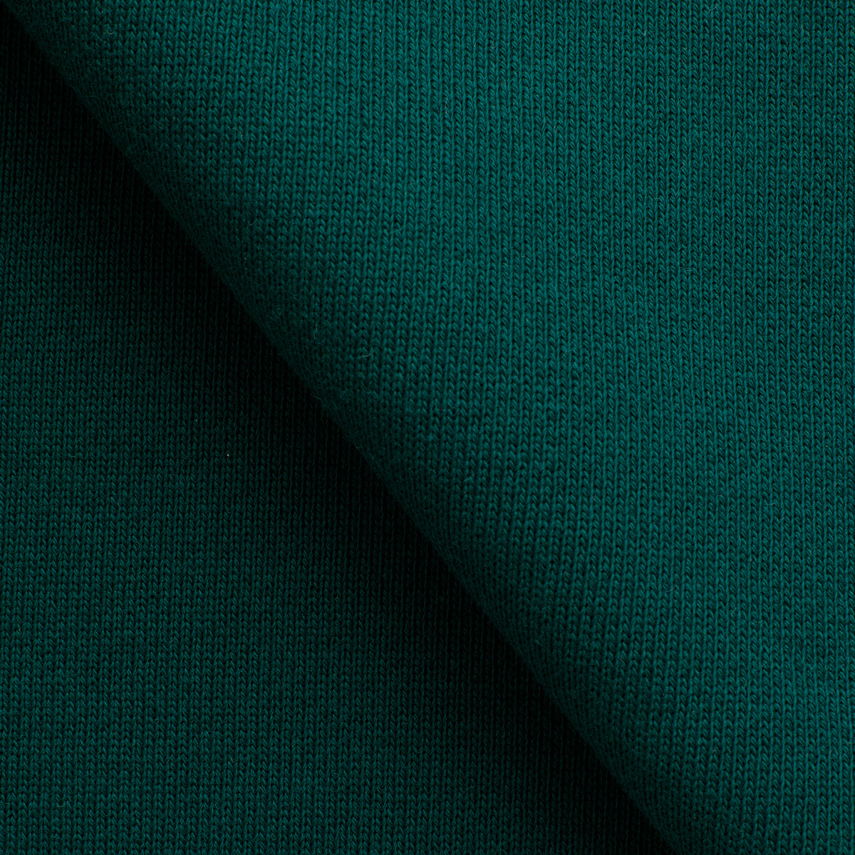 HEAVY COTTON DIAGONAL FRENCH TERRY FABRIC - GREEN - 430 GSM