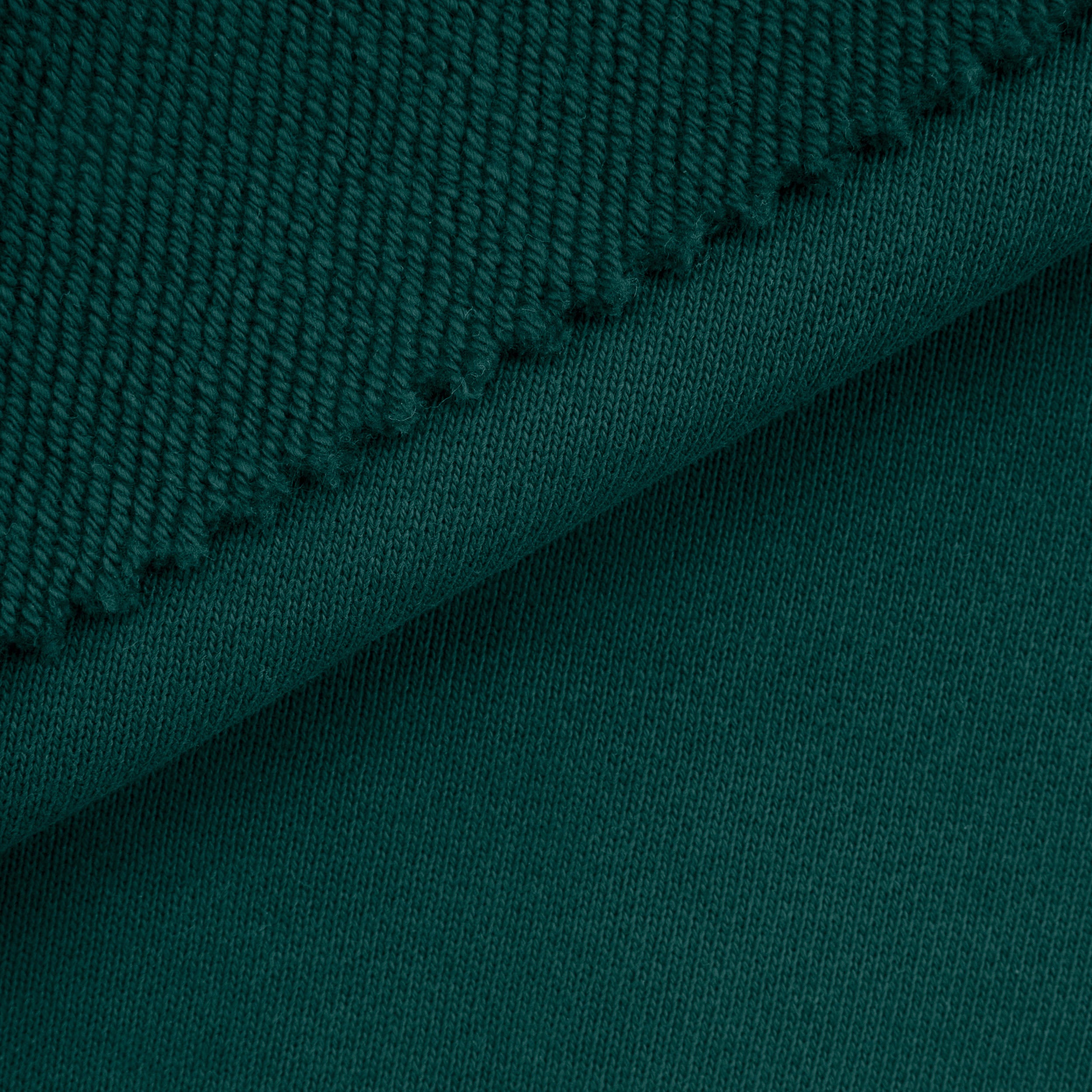 HEAVY DIAGONAL FRENCH TERRY - GREEN