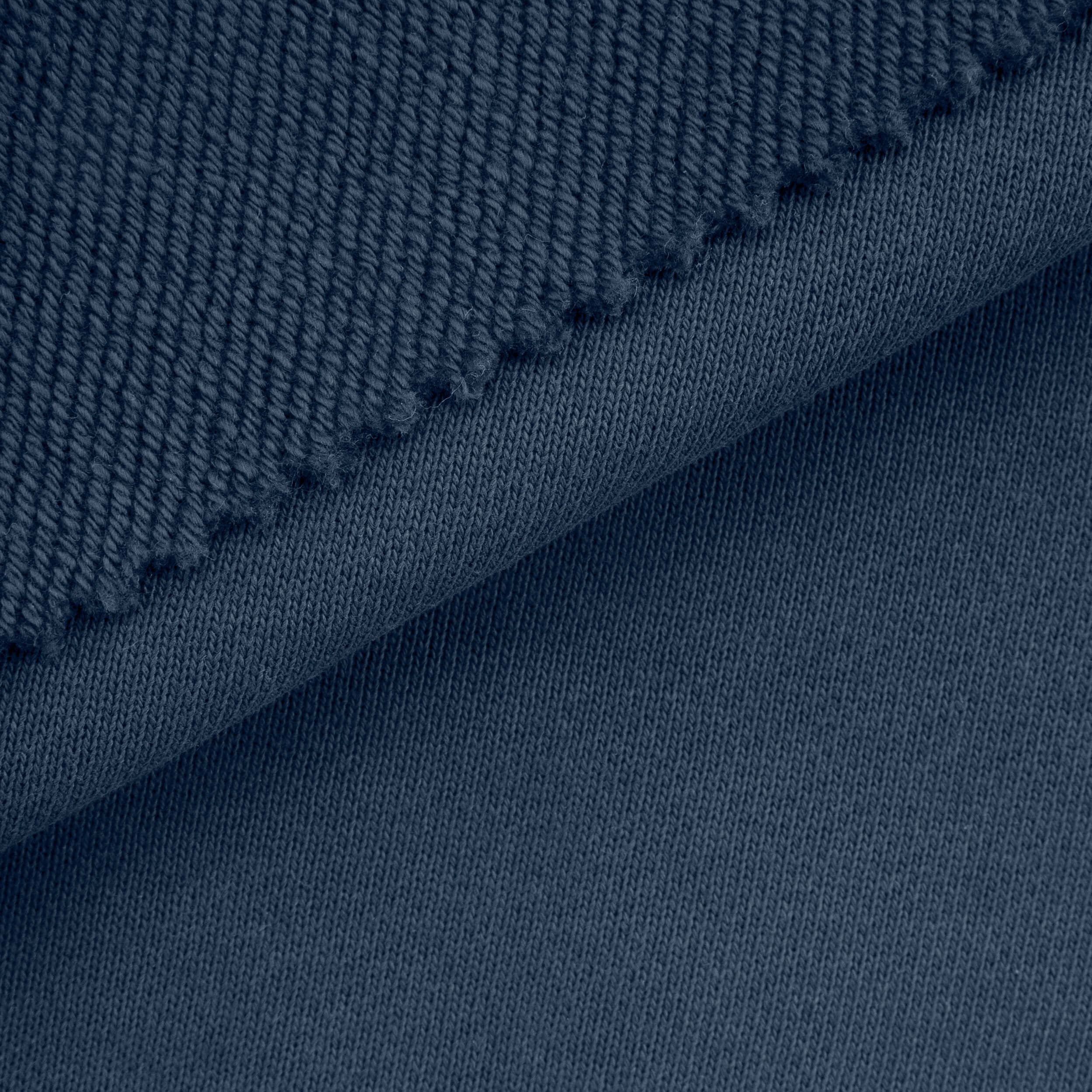 HEAVY DIAGONAL FRENCH TERRY - NAVY BLUE