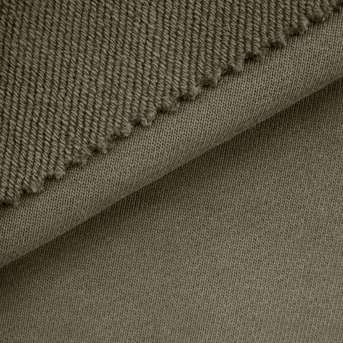 HEAVY DIAGONAL FRENCH TERRY - OLIVE
