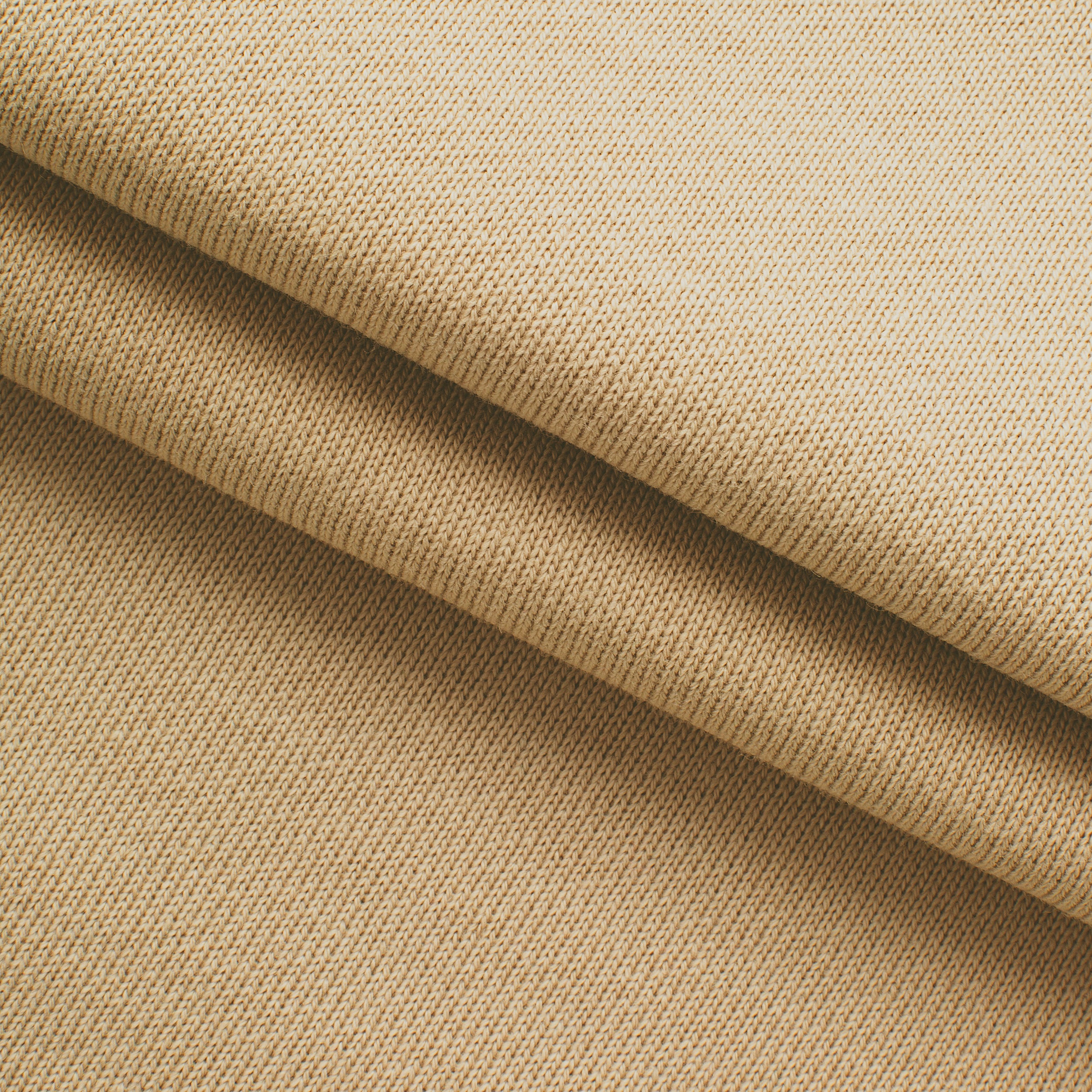 HEAVY COTTON DIAGONAL FRENCH TERRY FABRIC - TAUPE - 430 GSM