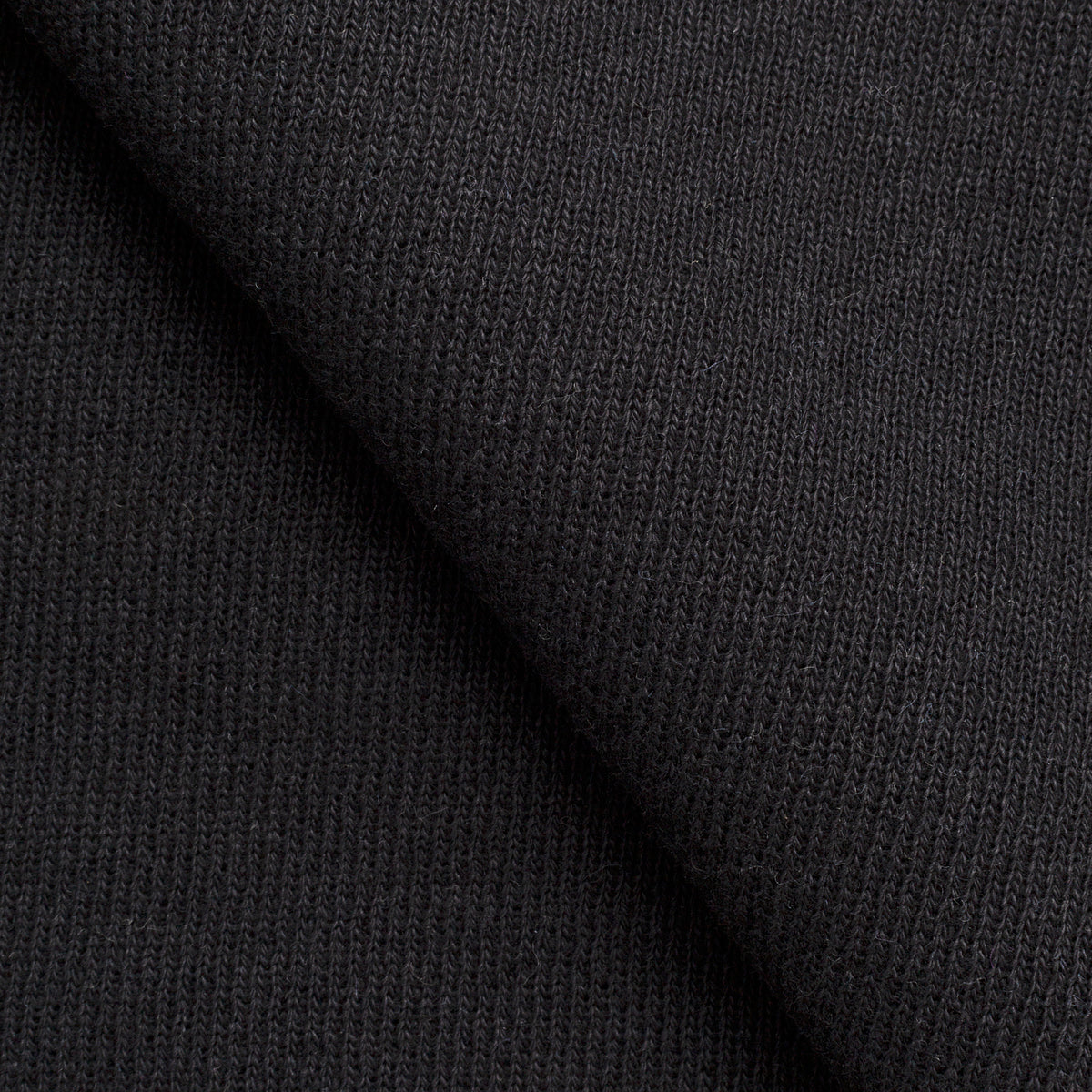 HEAVY DIAGONAL FRENCH TERRY - BLACK
