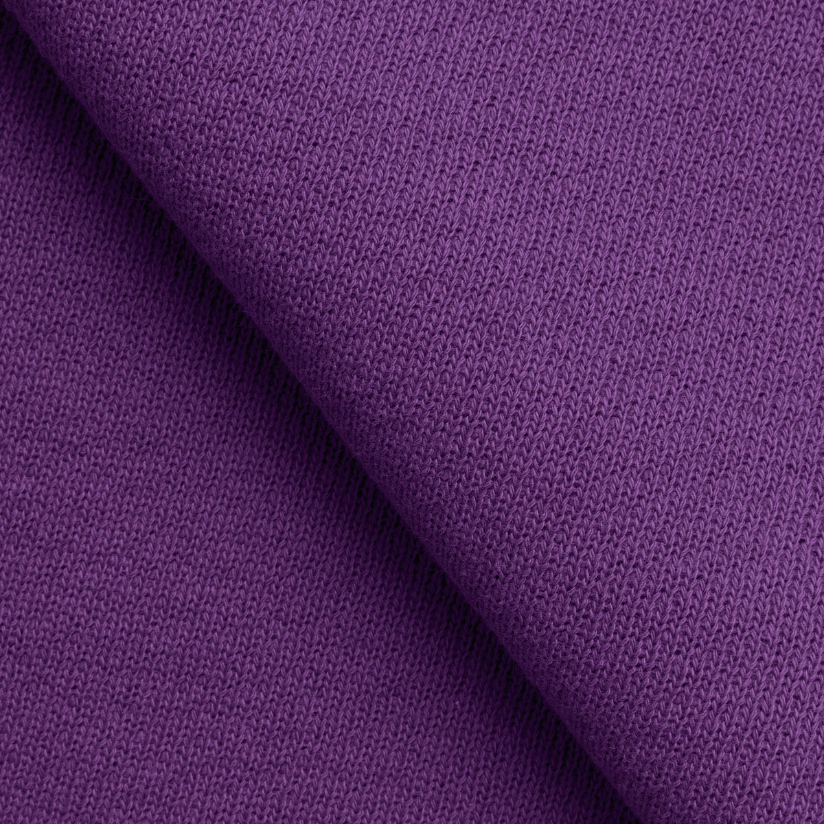 HEAVY COTTON DIAGONAL FRENCH TERRY FABRIC - PURPLE - 450 GSM