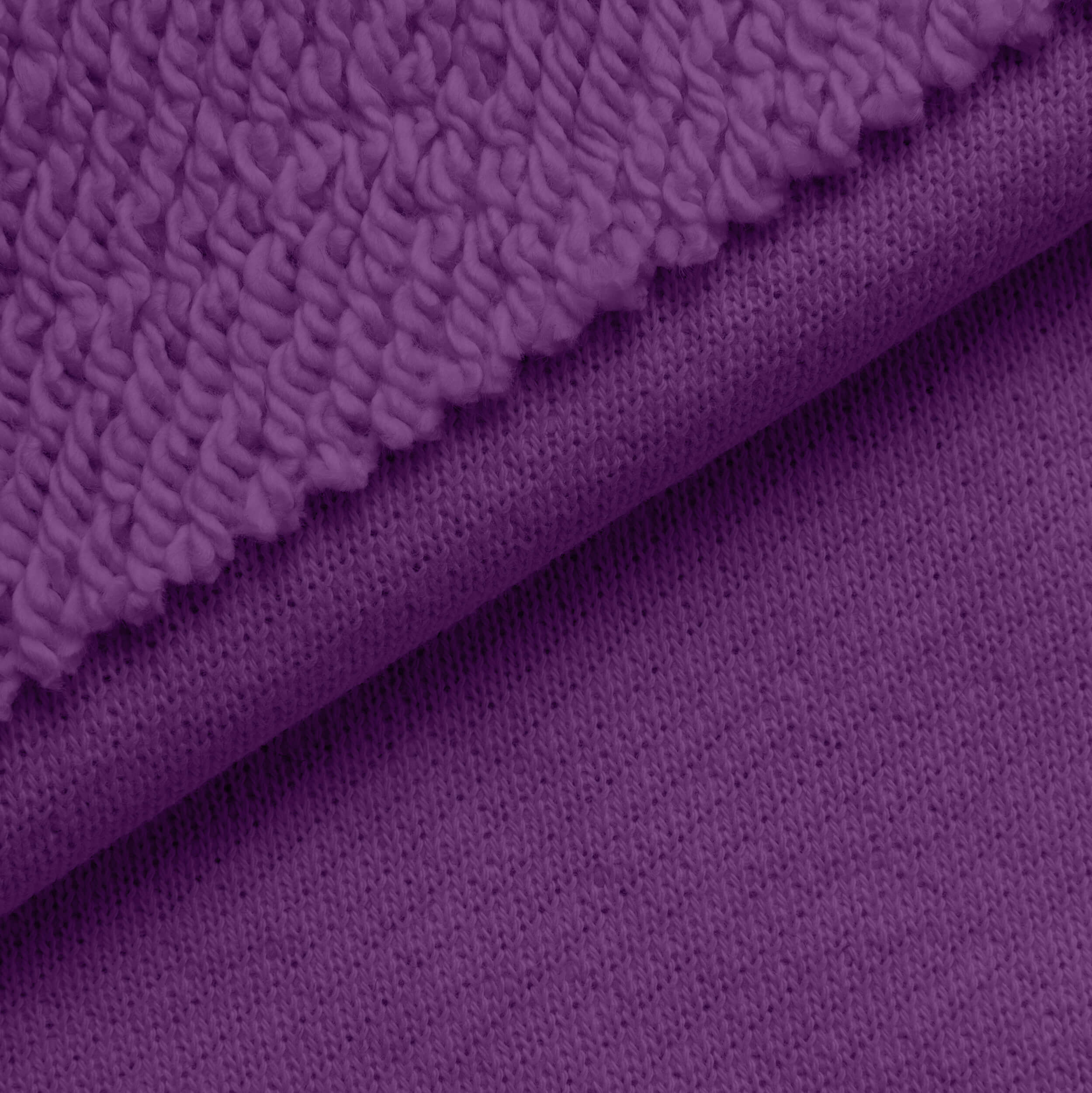 HEAVY DIAGONAL FRENCH TERRY - PURPLE