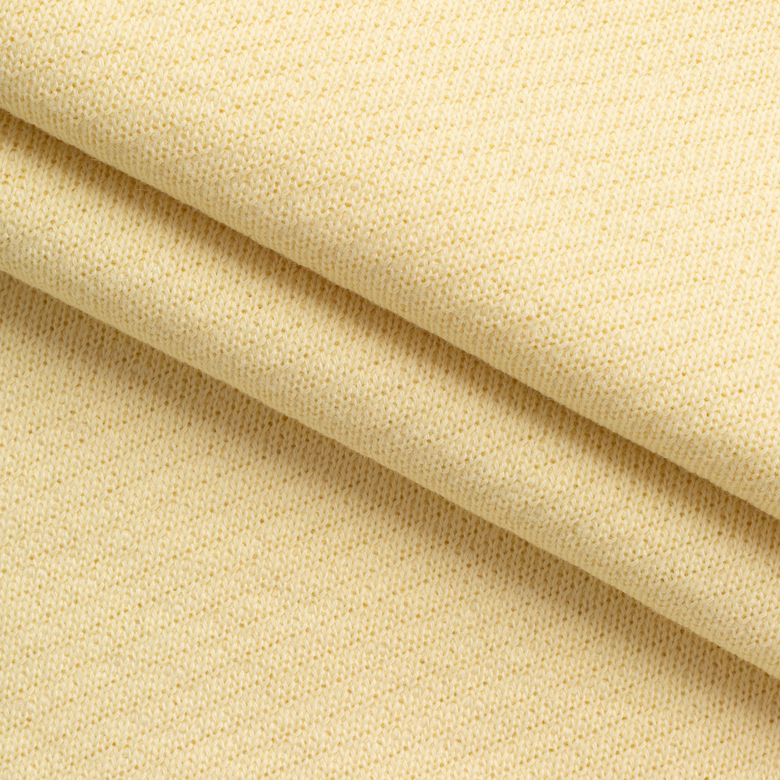 HEAVY COTTON DIAGONAL FRENCH TERRY FABRIC - YELLOW - 450 GSM