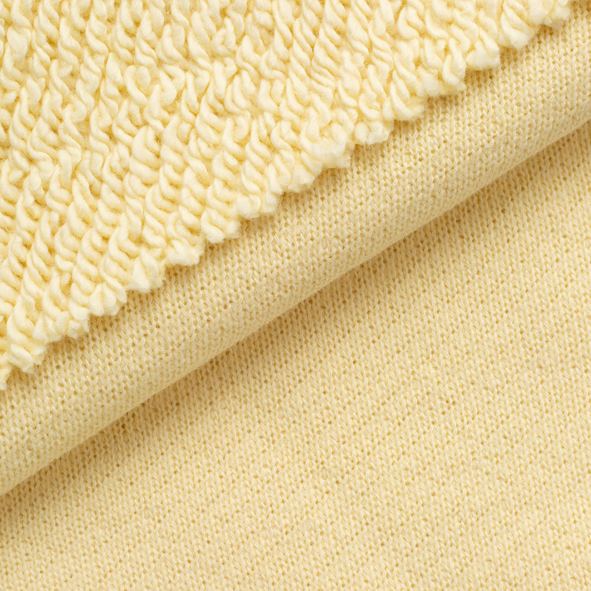 HEAVY DIAGONAL FRENCH TERRY - YELLOW
