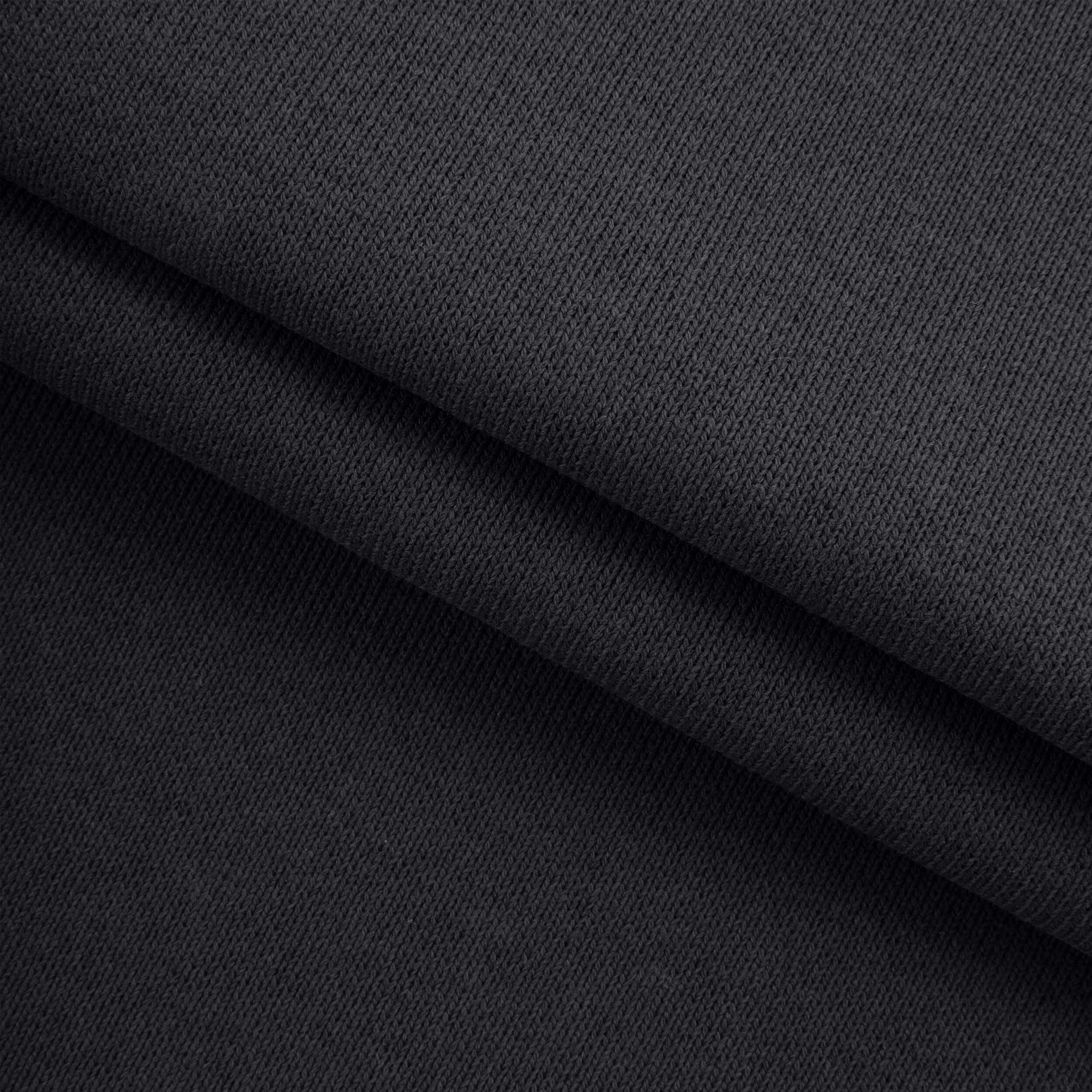 HEAVY COTTON RIB - BLACK
