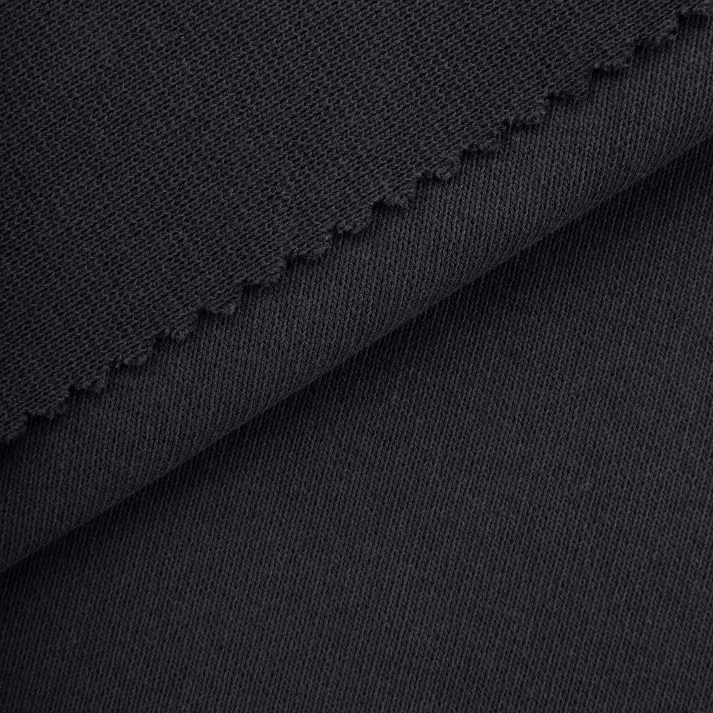 HEAVY COTTON RIB - BLACK