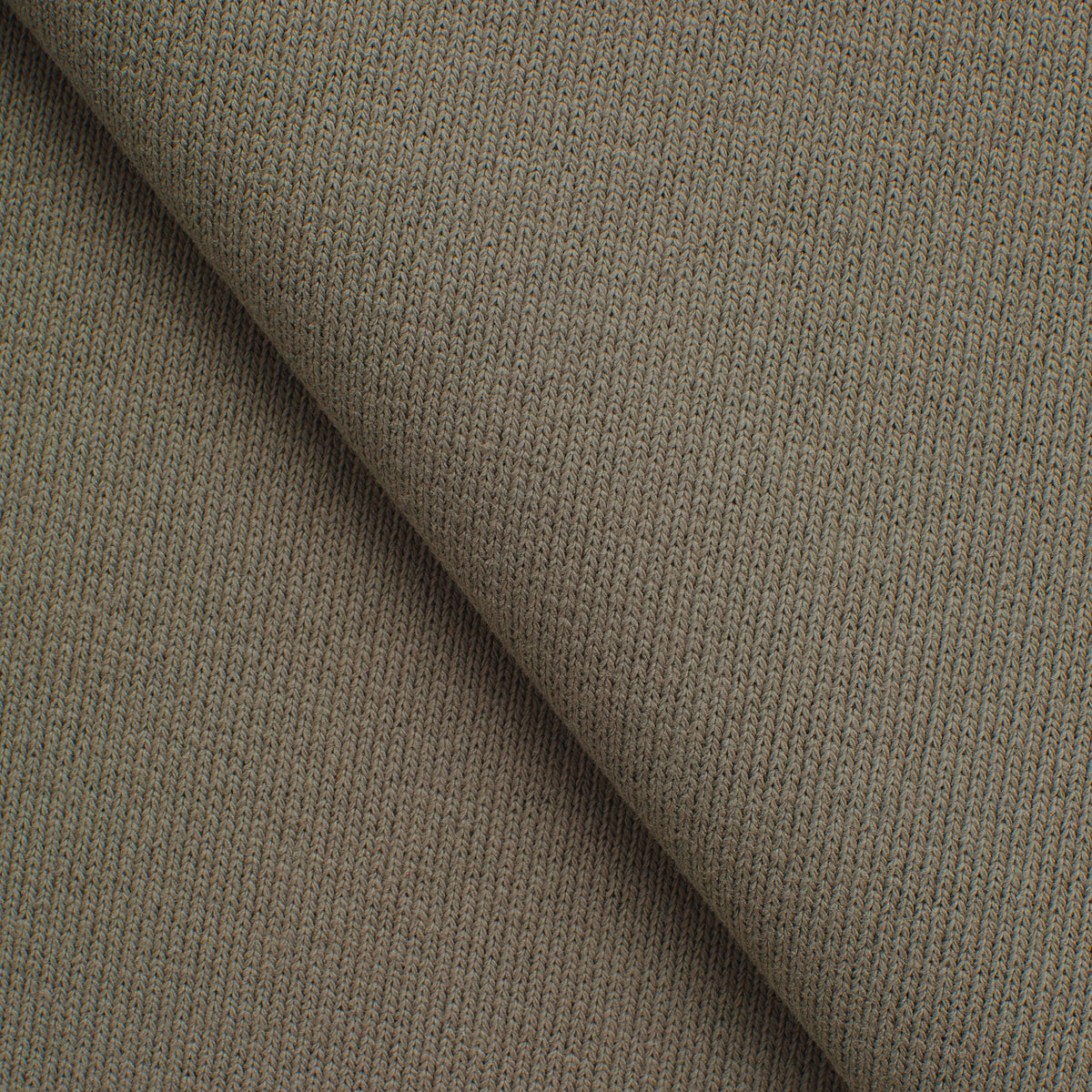 COTTON RIB KNIT FABRIC WITH ELASTANE - OLIVE - 360 GSM