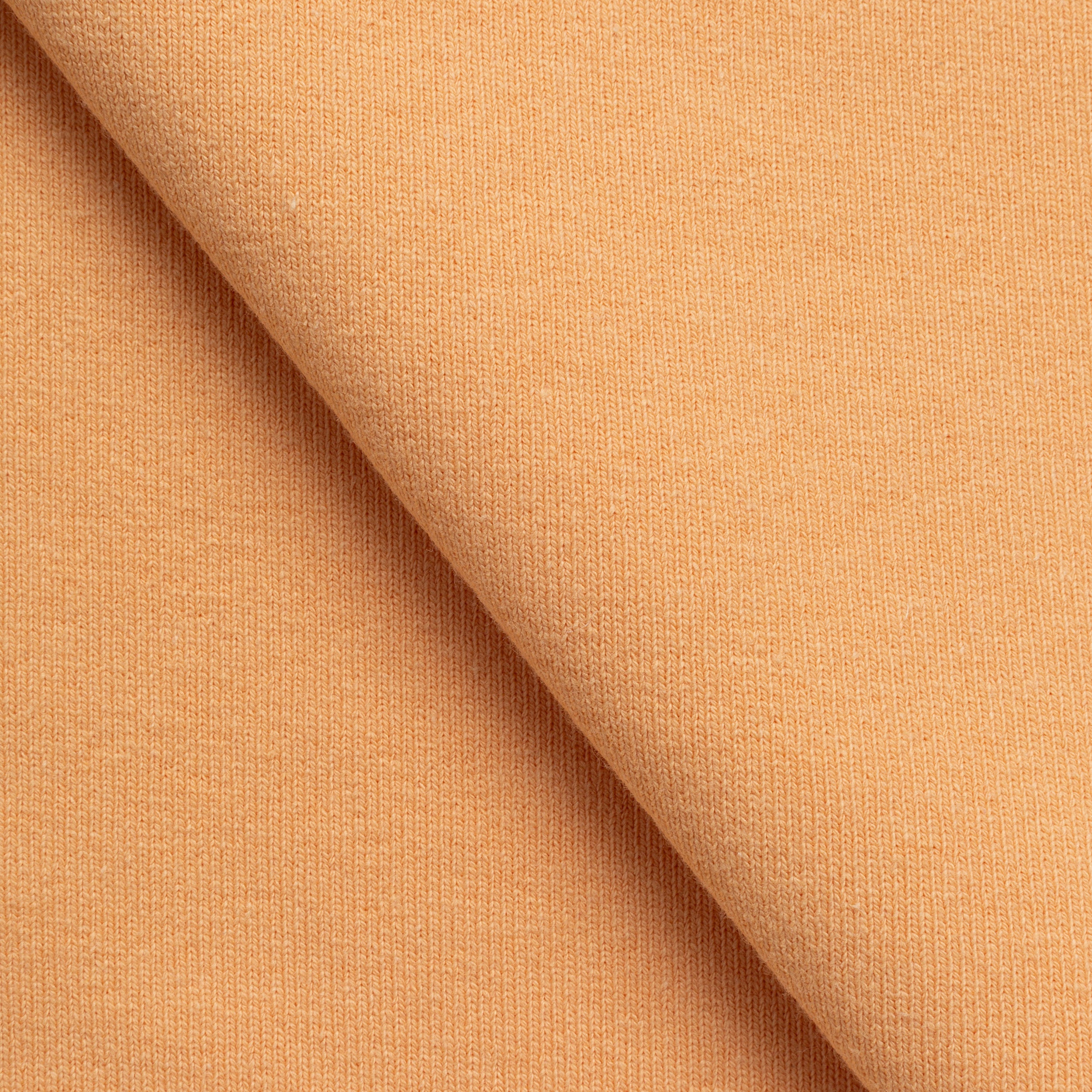 COTTON RIB KNIT FABRIC WITH ELASTANE - APRICOT - 450 GSM
