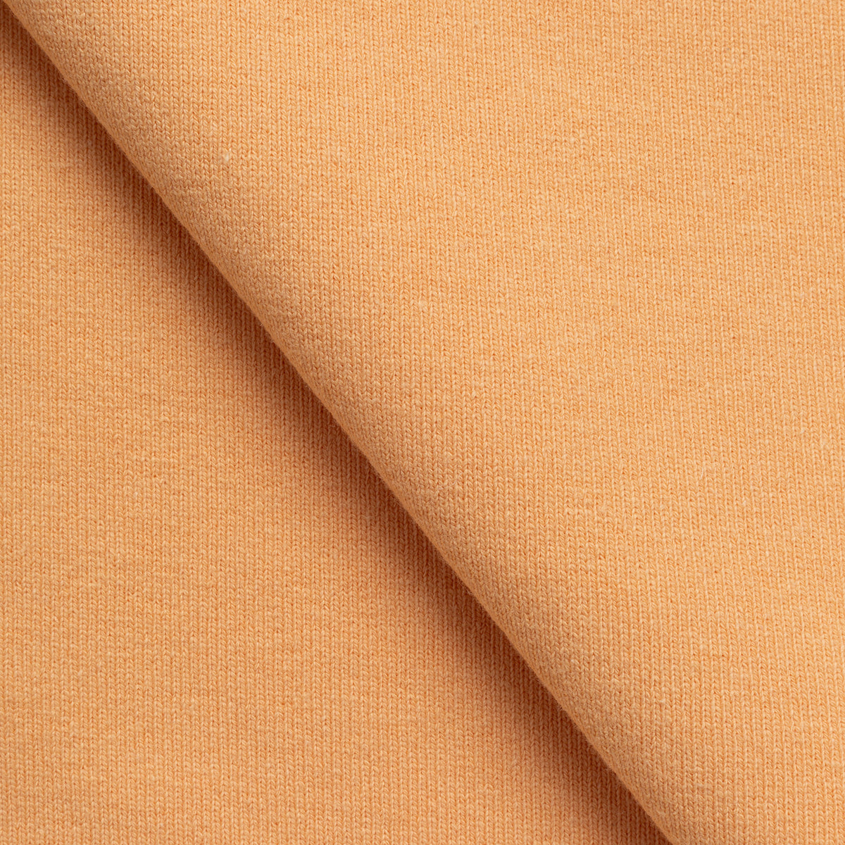 COTTON RIB KNIT FABRIC WITH ELASTANE - APRICOT - 450 GSM