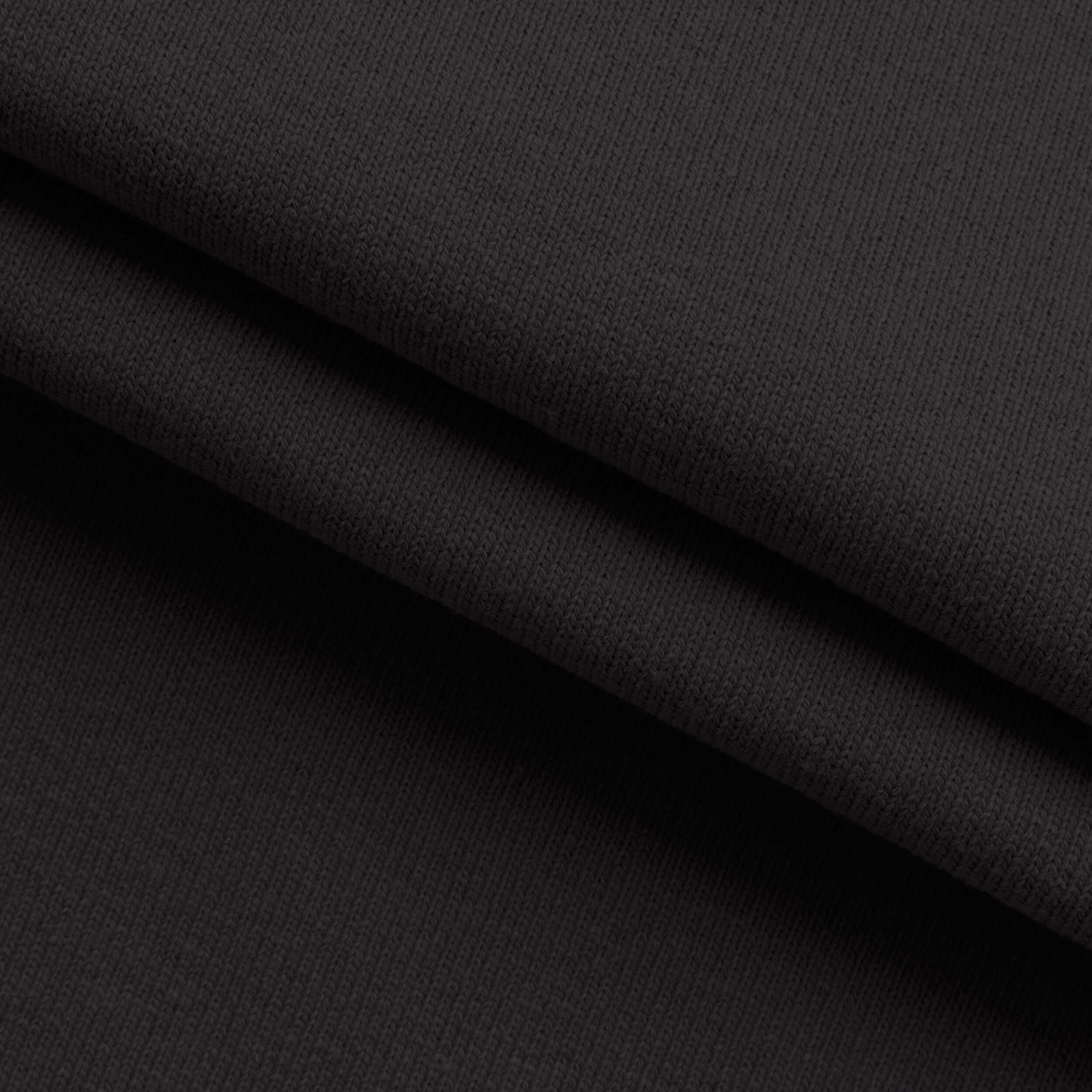HEAVY COTTON RIB - BLACK