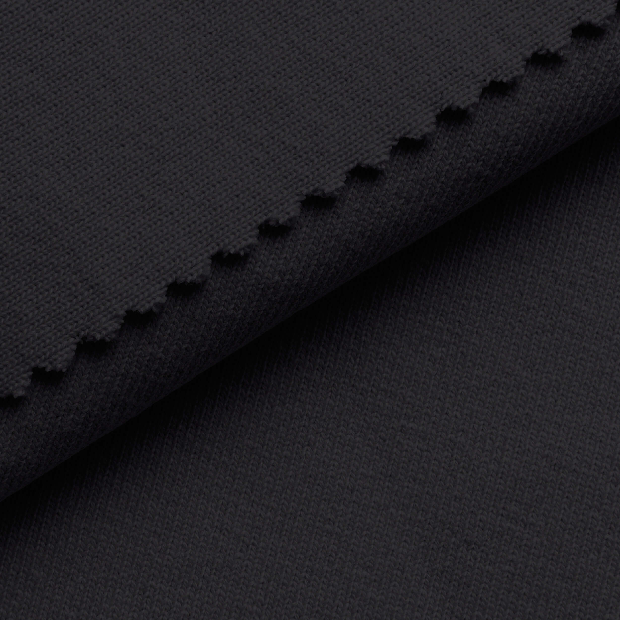 HEAVY COTTON RIB - BLACK