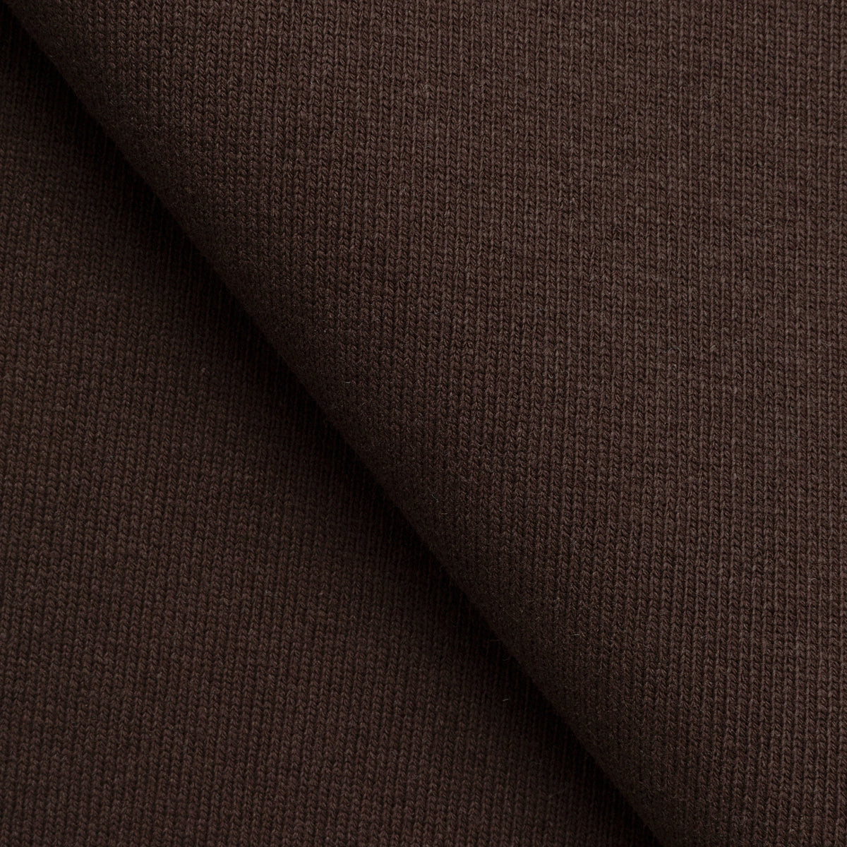 COTTON RIB KNIT FABRIC WITH ELASTANE - BROWN - 460 GSM