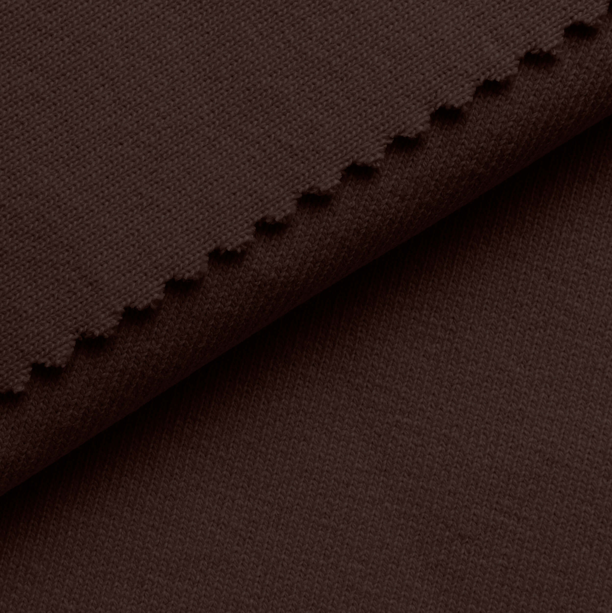 HEAVY COTTON RIB - BROWN