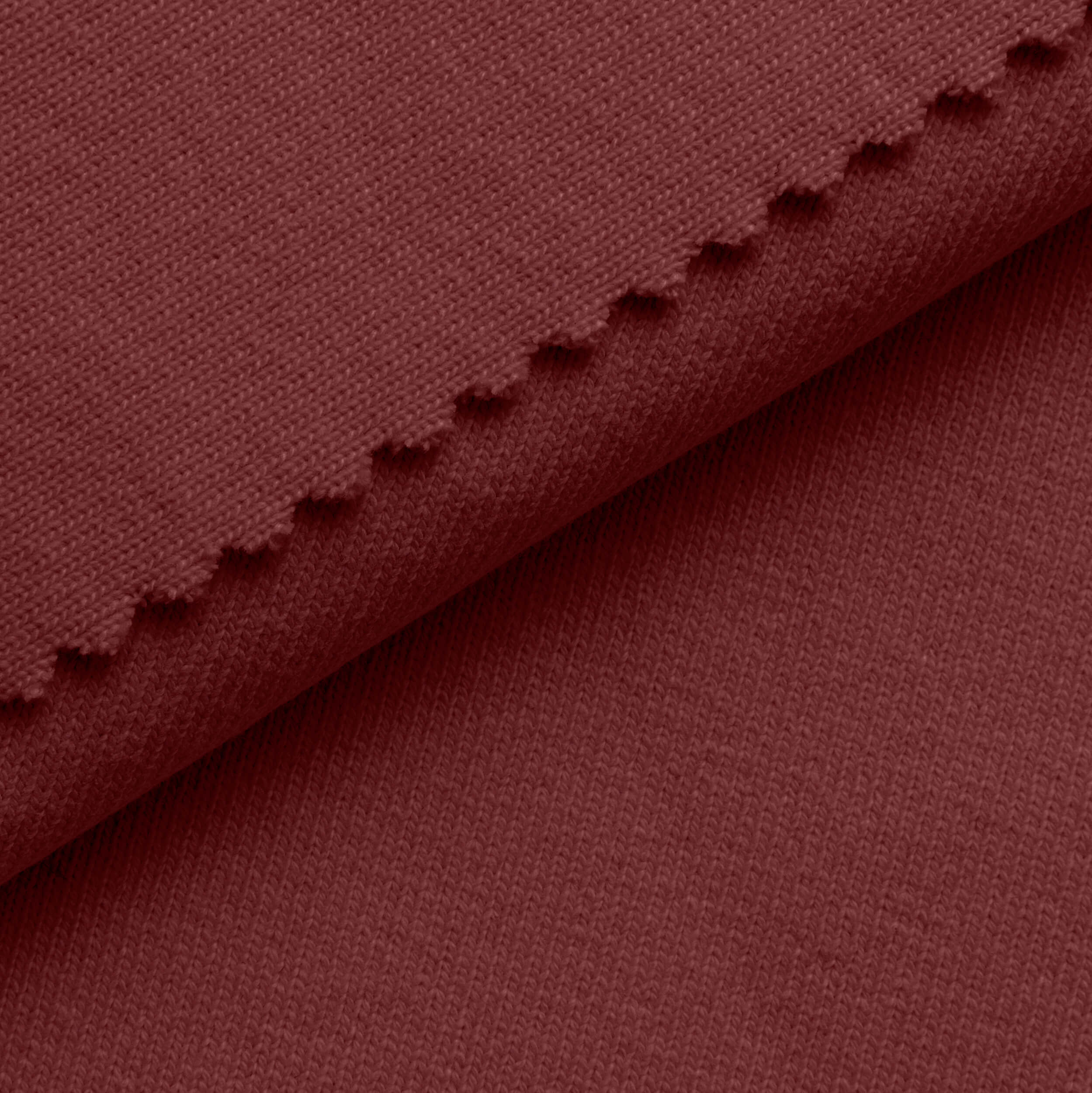 HEAVY COTTON RIB - BURGUNDY