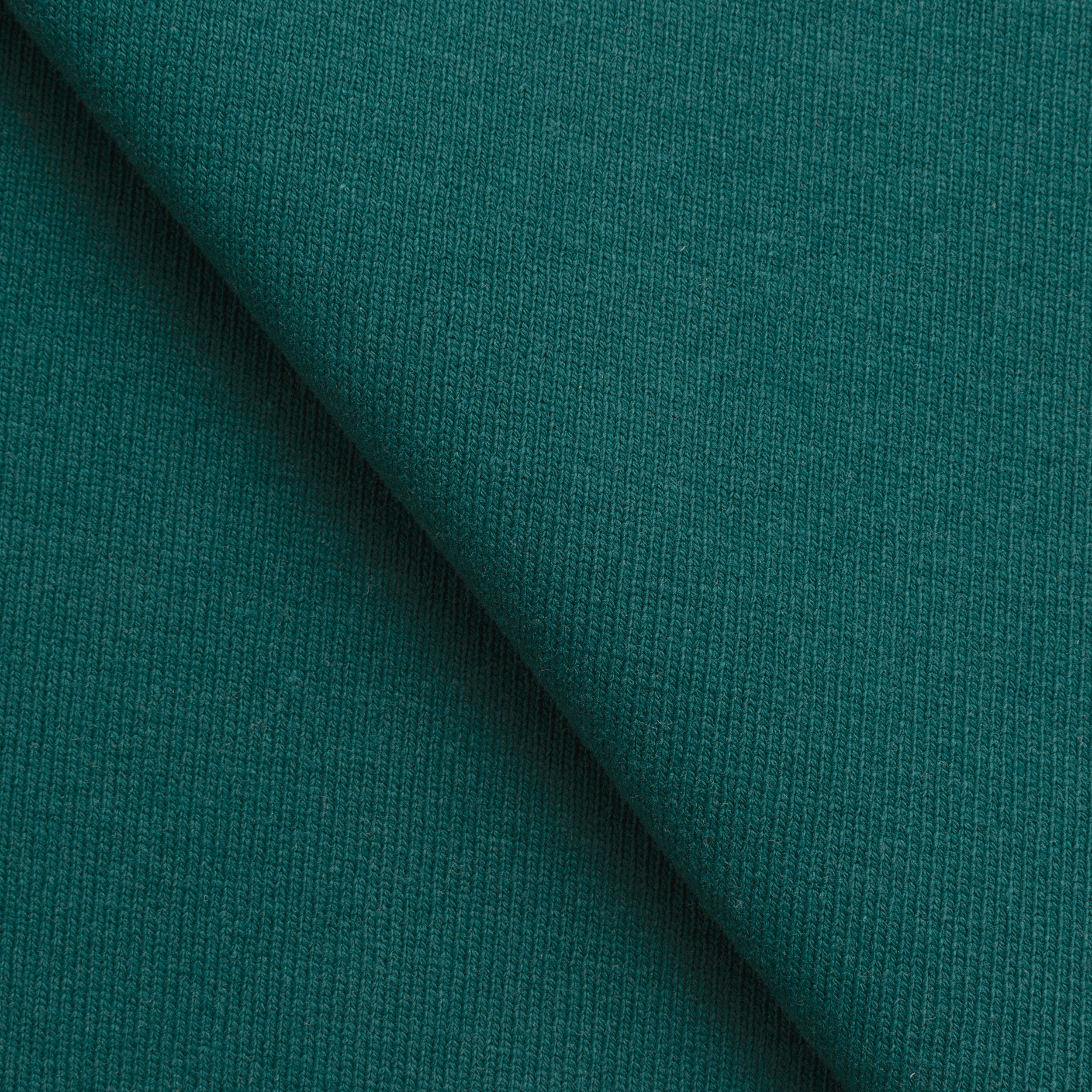 COTTON RIB KNIT FABRIC WITH ELASTANE - GREEN - 460 GSM