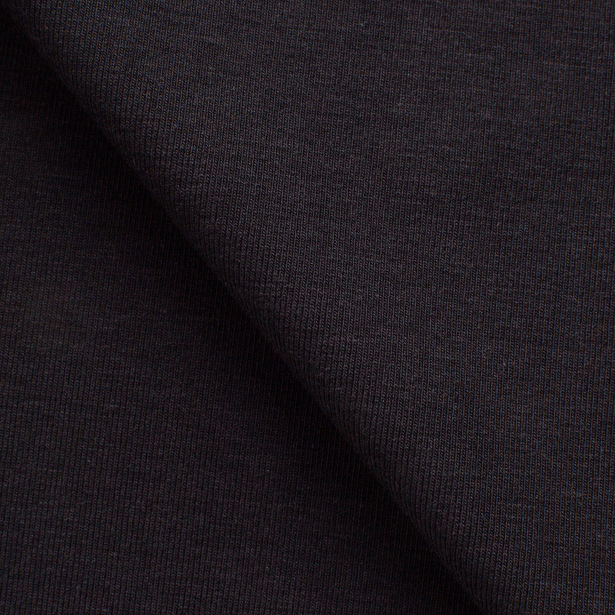 COTTON SINGLE JERSEY FABRIC WITH ELASTANE - BLACK - 210 GSM
