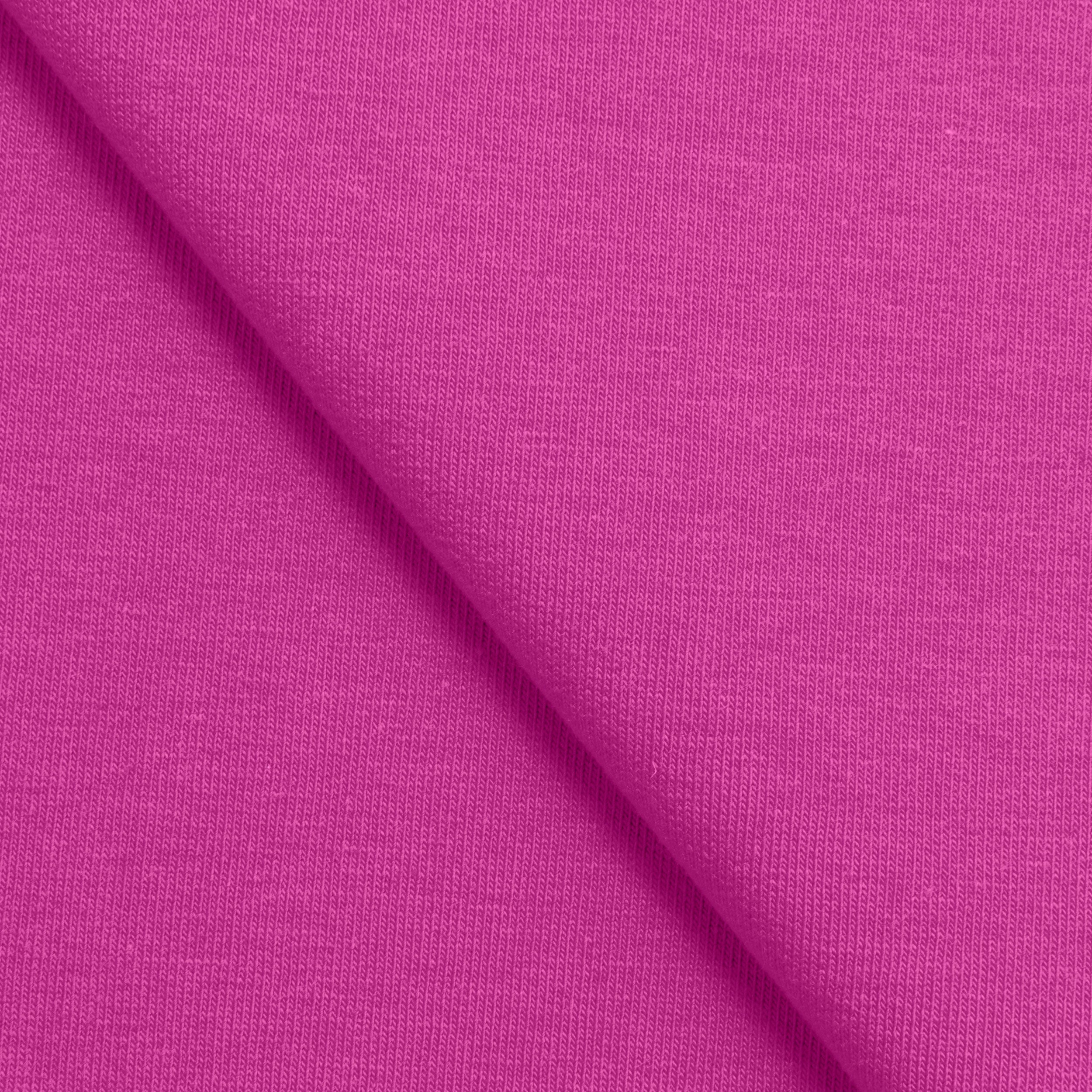 COTTON FRENCH TERRY FABRIC WITH ELASTANE - AMARANTH PINK - 280 GSM