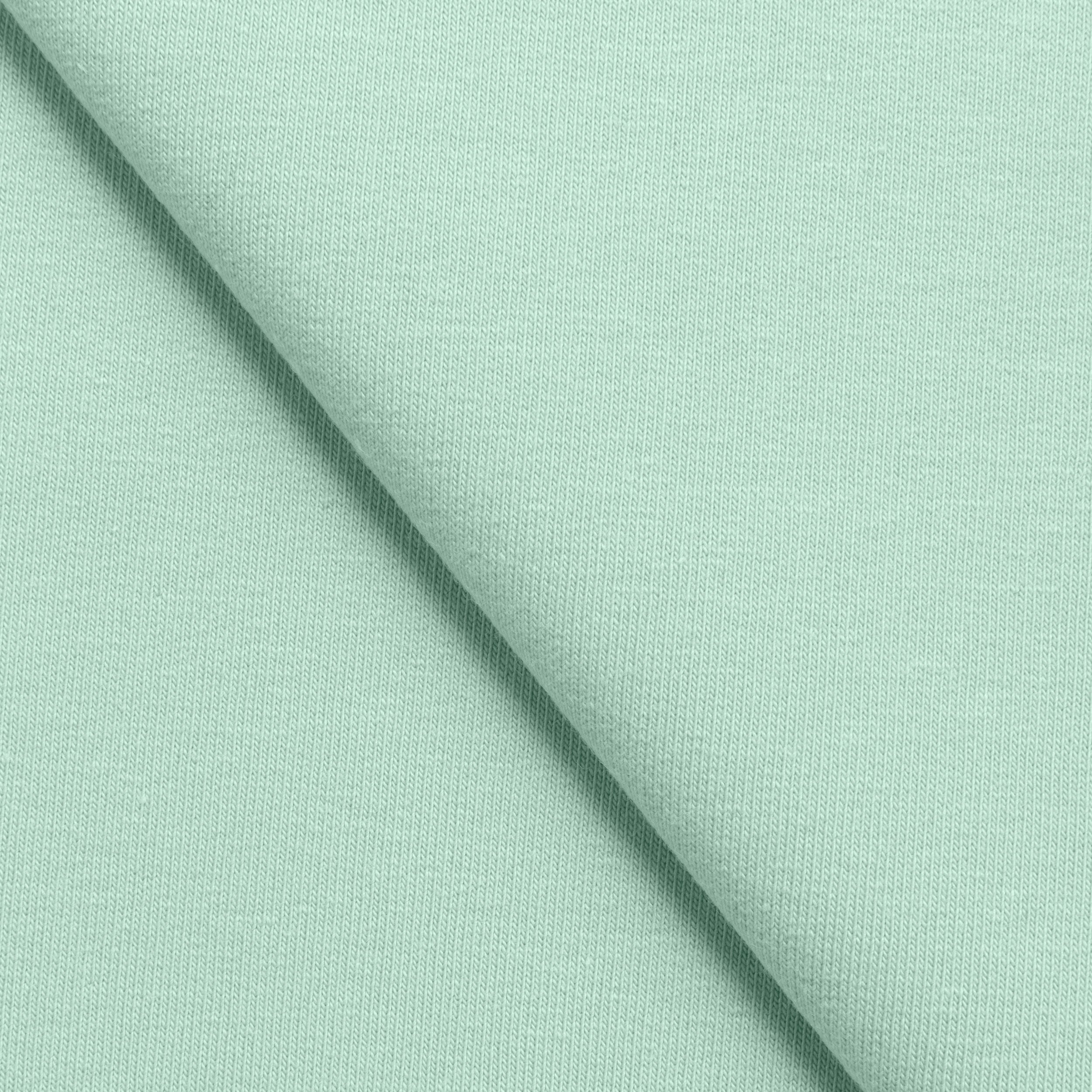 COTTON FRENCH TERRY FABRIC WITH ELASTANE - AQUAMARINE - 280 GSM