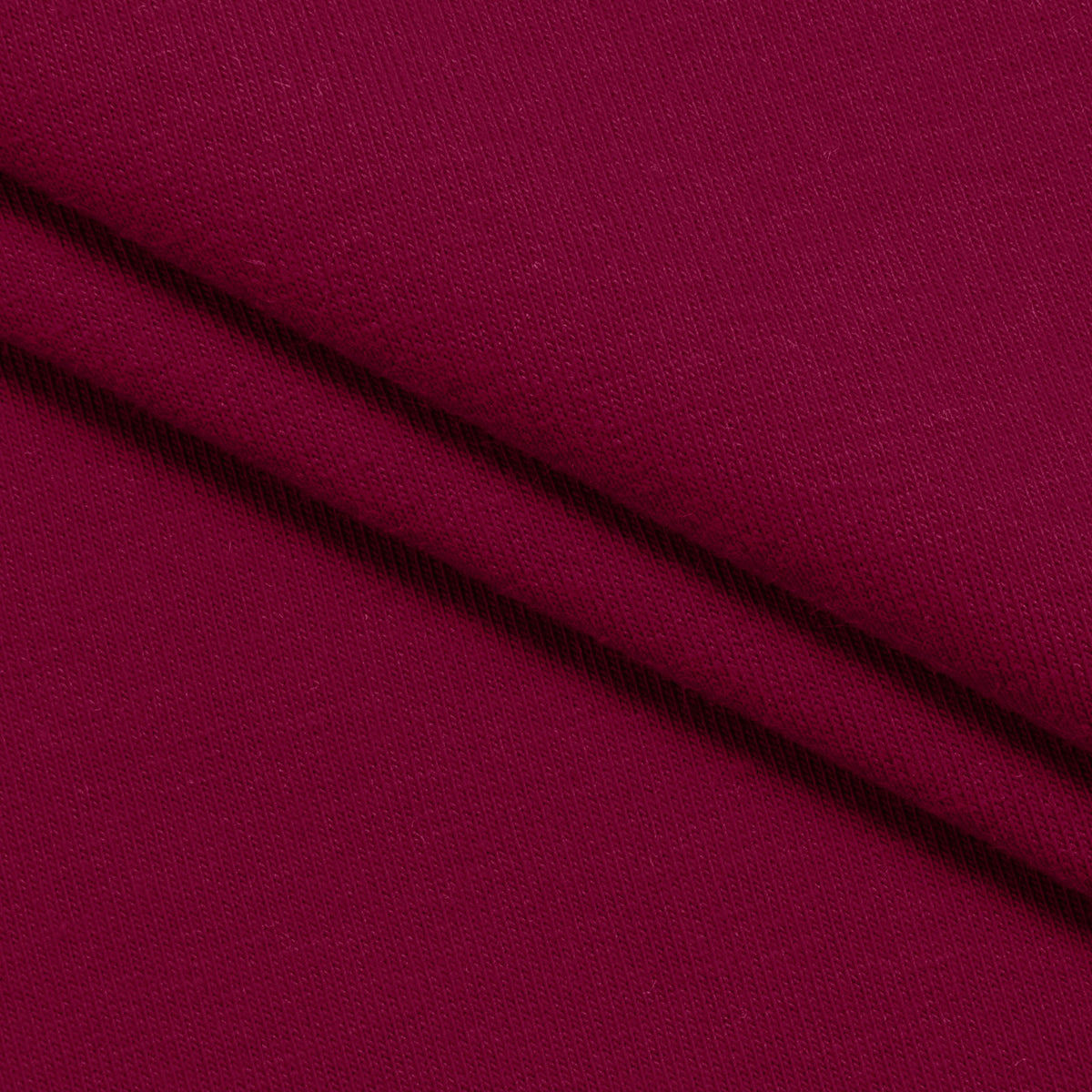 COTTON FRENCH TERRY FABRIC WITH ELASTANE - BURGUNDY - 280 GSM