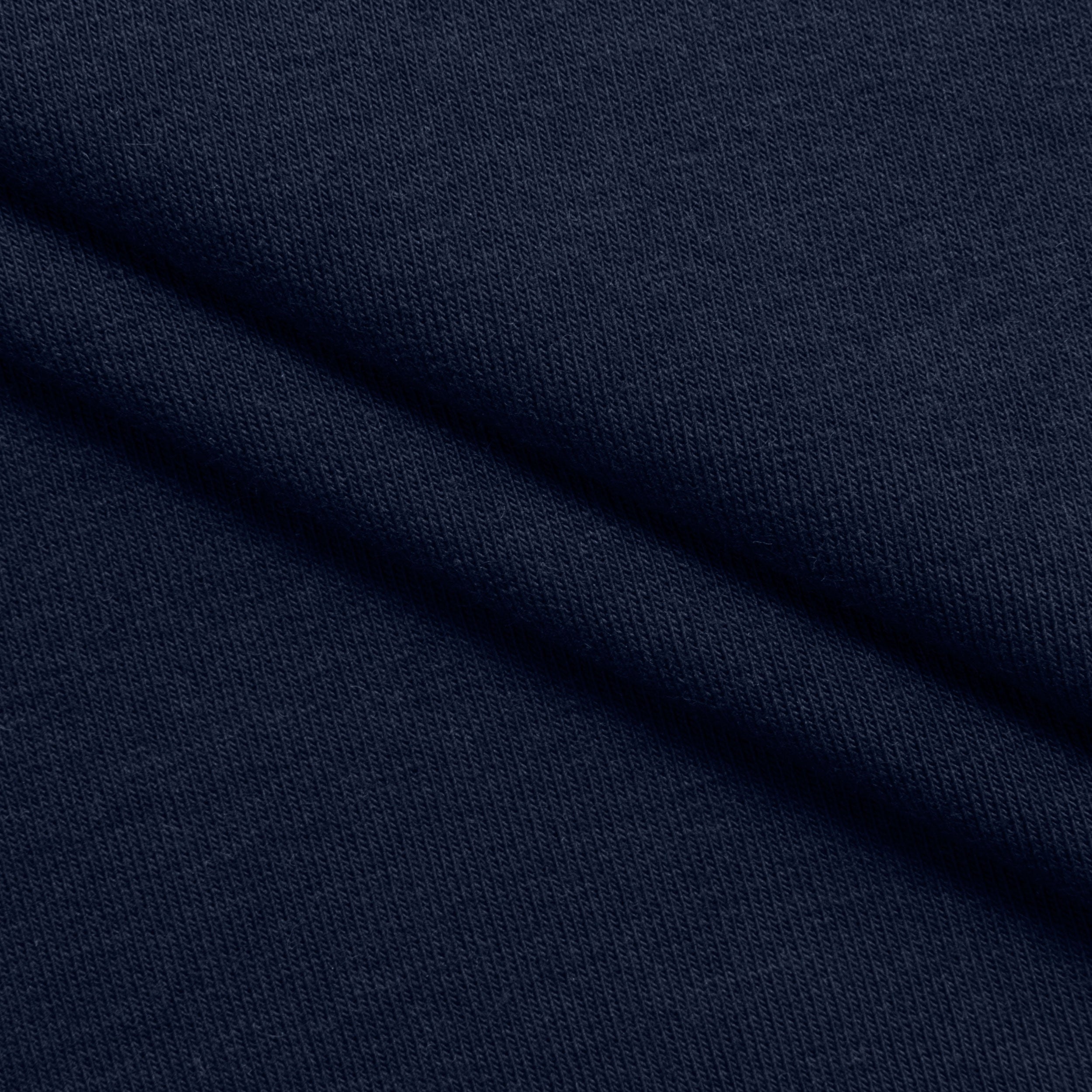 COTTON FRENCH TERRY FABRIC WITH ELASTANE - NAVY BLUE - 280 GSM