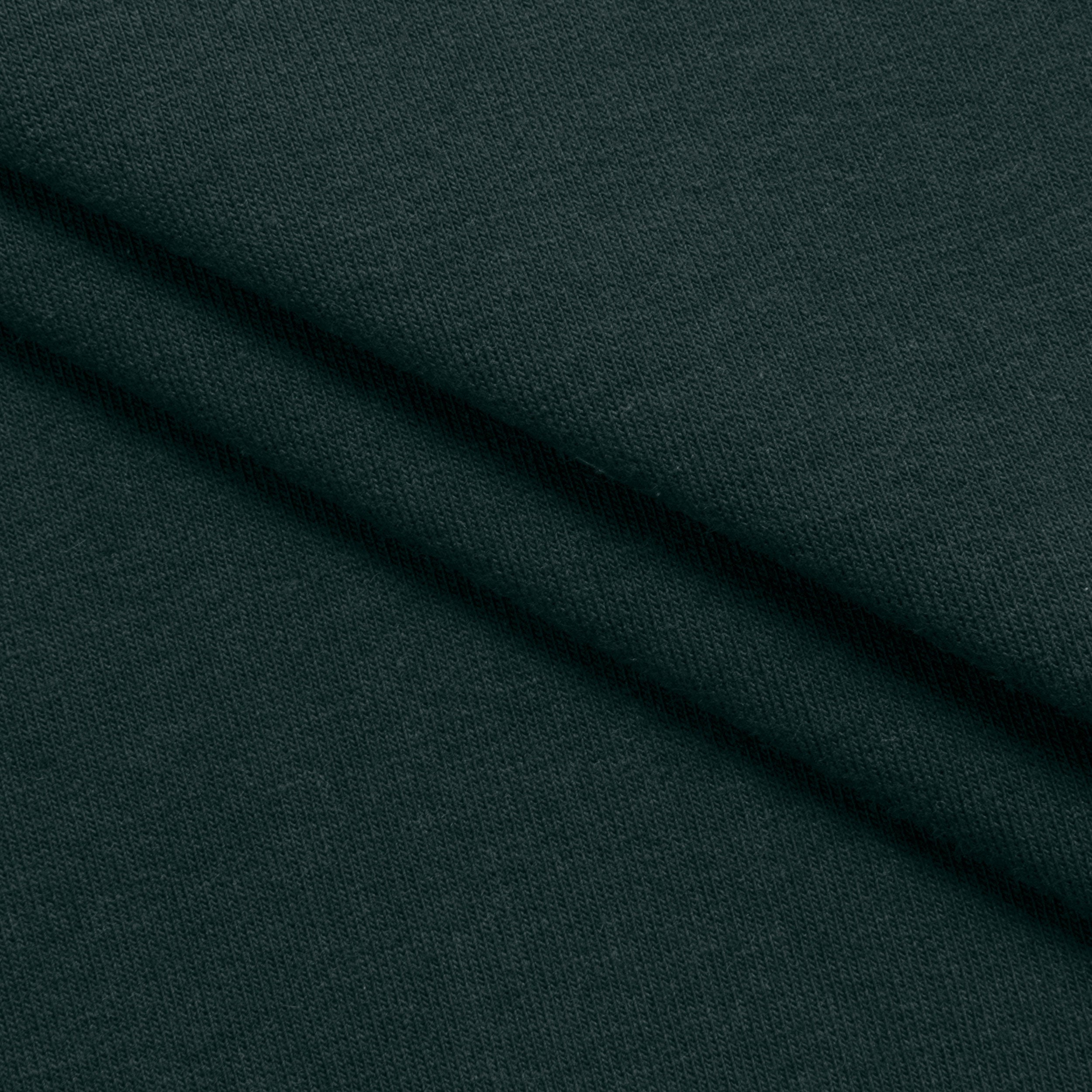 COTTON FRENCH TERRY FABRIC WITH ELASTANE - BOTTLE GREEN - 280 GSM