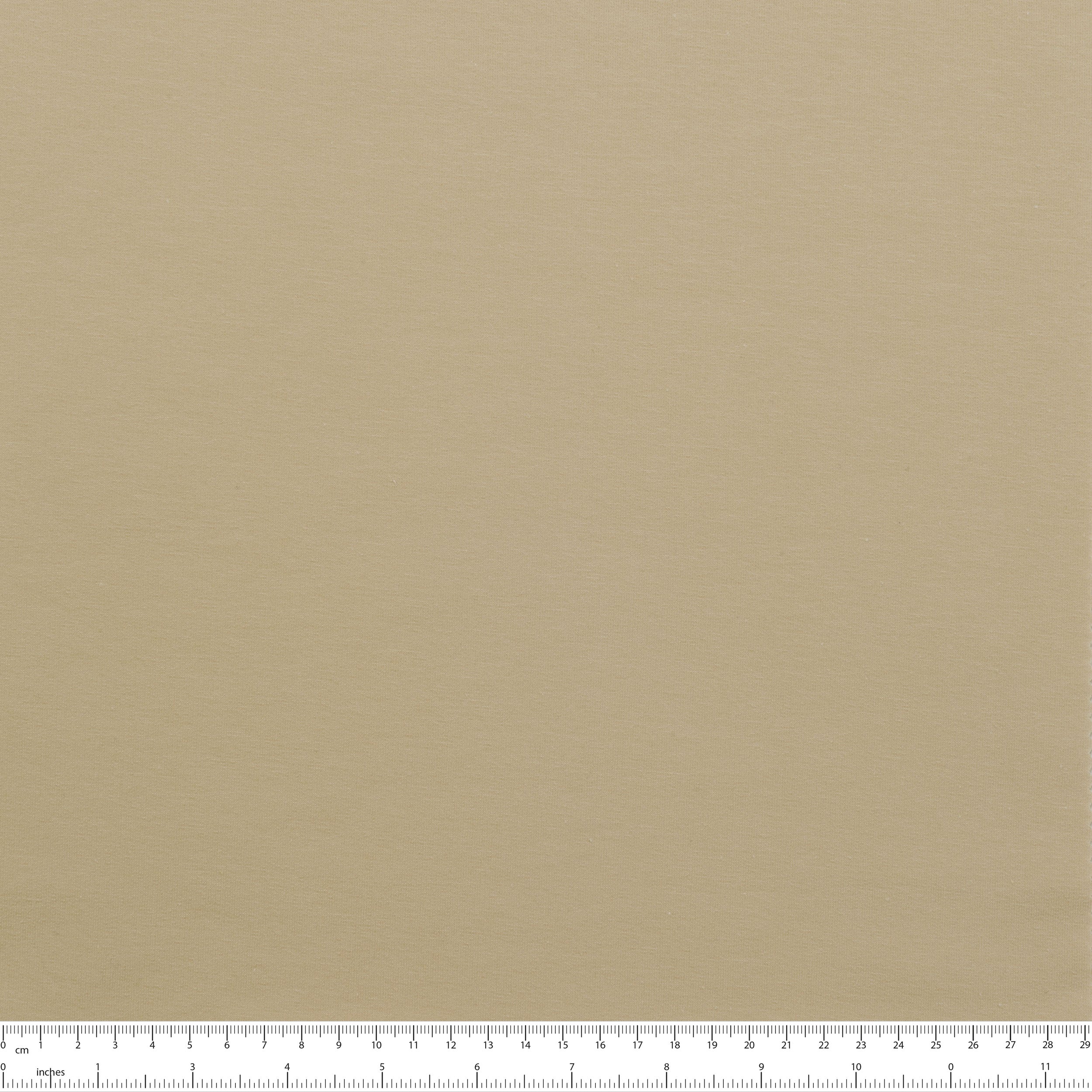 COTTON FRENCH TERRY FABRIC WITH ELASTANE - LIGHT BEIGE - 280 GSM