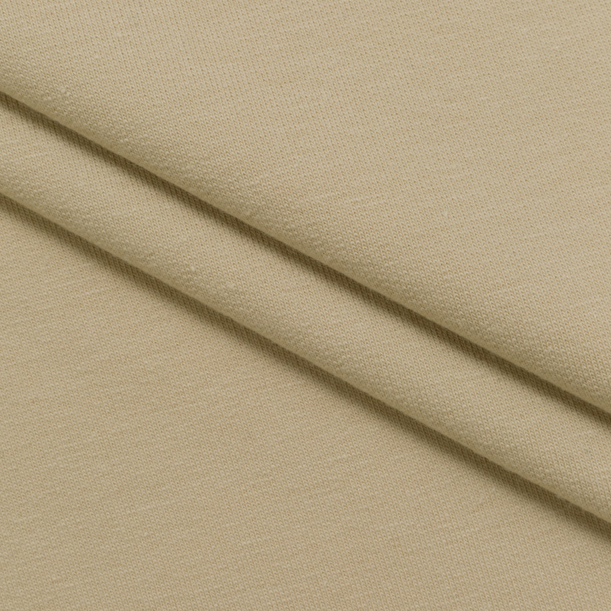 COTTON FRENCH TERRY FABRIC WITH ELASTANE - LIGHT BEIGE - 280 GSM